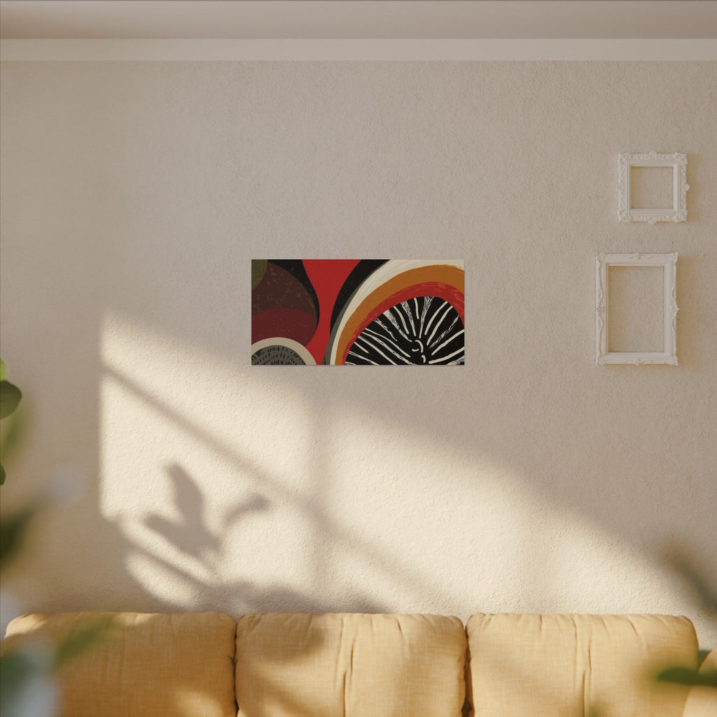 Harmonic Convergence: Organic Geometry, Mid-Century Modern Abstract, Earthy Palette Composition   |   Custom Orders Accepted