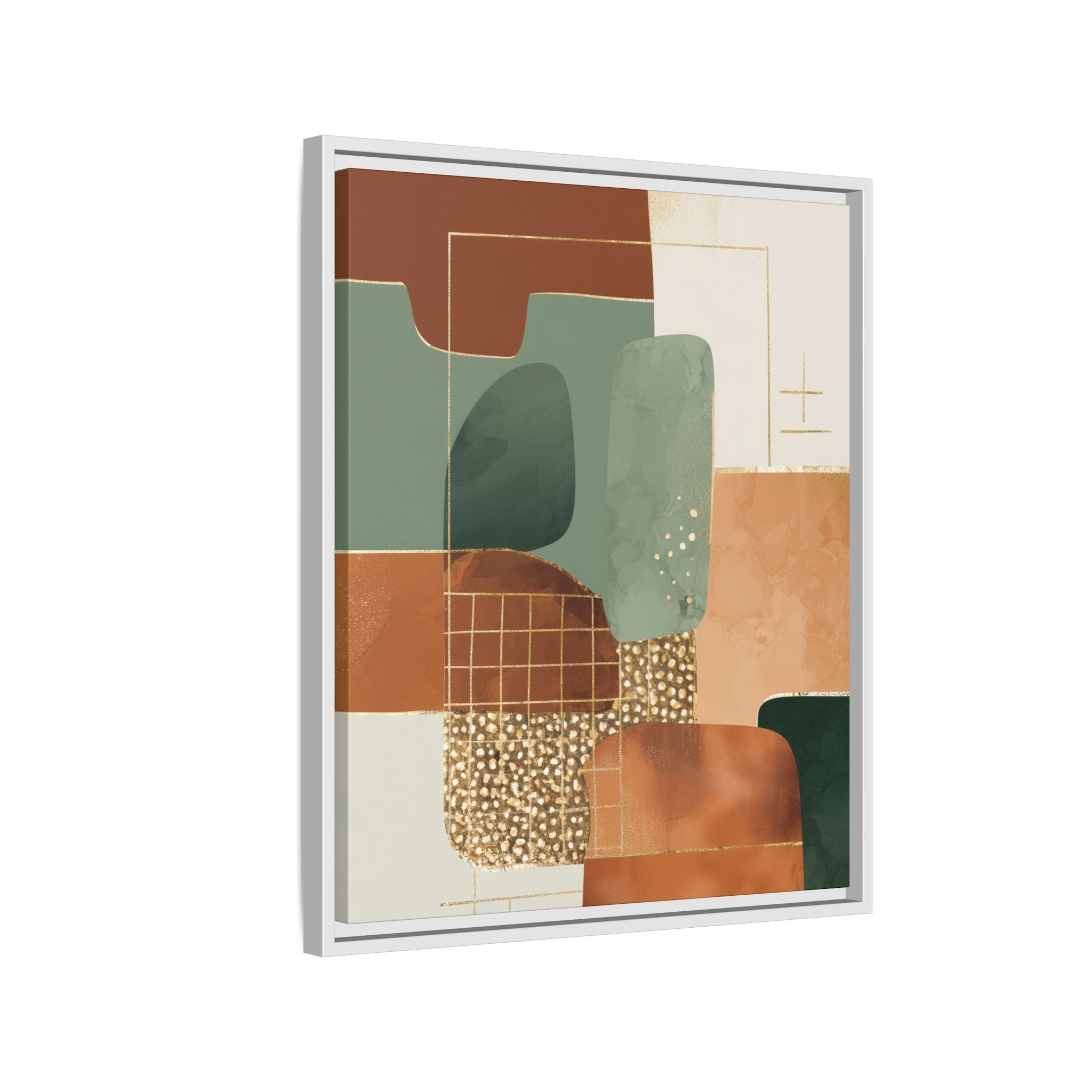 Geometric Harmony: Abstract Minimalist Art, Mid-Century Modern Design, Organic Shapes Composition   |   Custom Orders Accepted