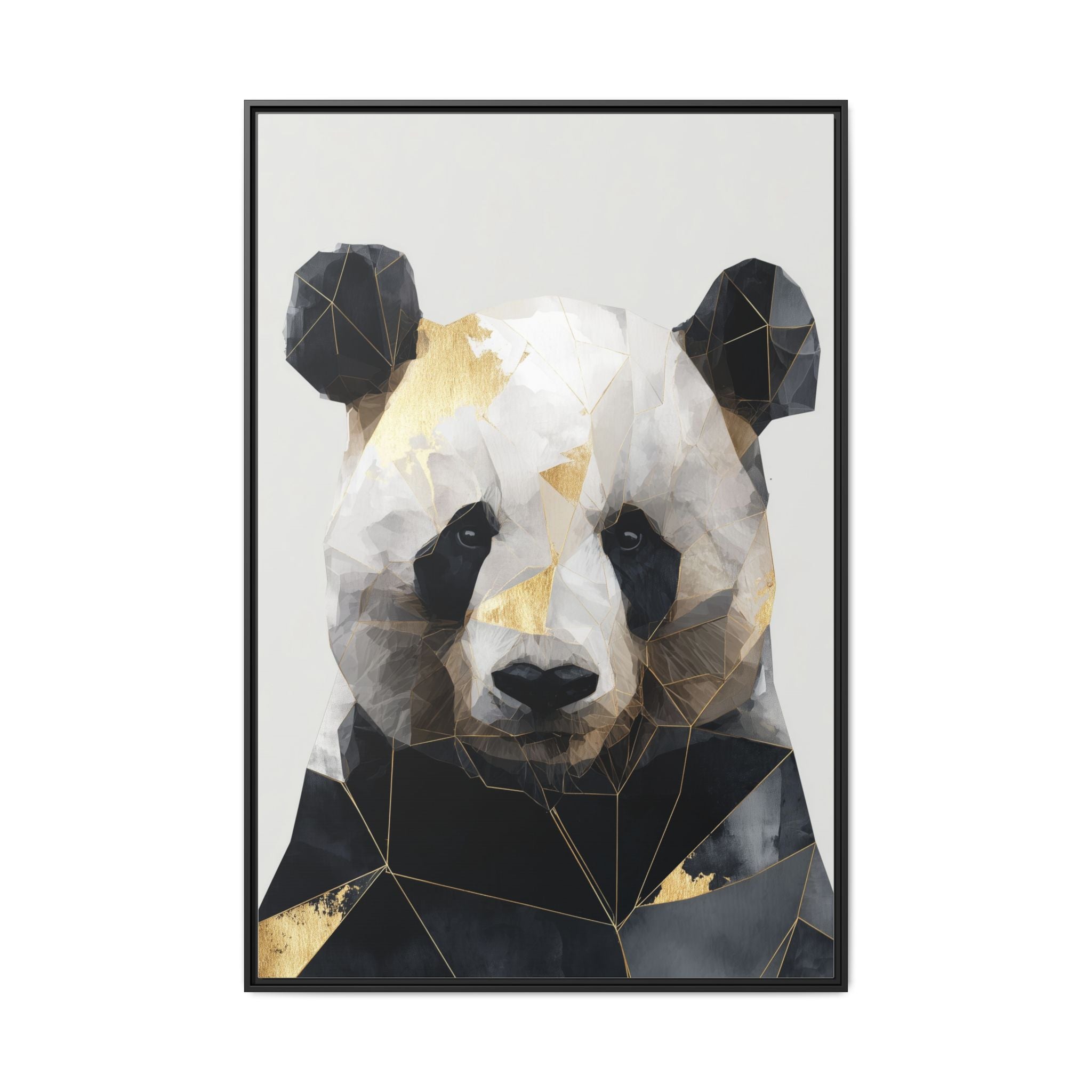 Fractal Panda: Geometric Digital Art, Low Poly Wildlife Portrait   |  Personalized & Custom Orders Available