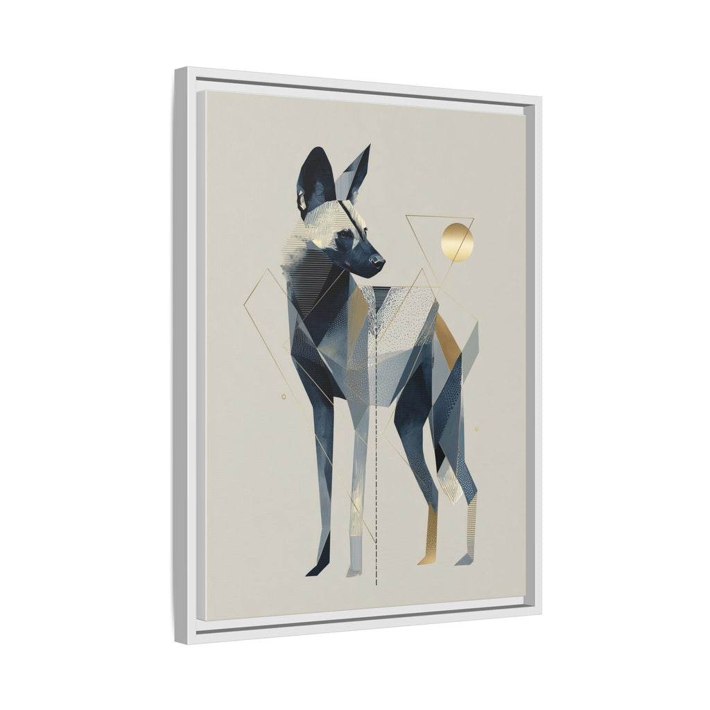 Canine Geometry: Fragmented African Wild Dog Portrait, Modern Graphic Design Study   |  Personalized & Custom Orders Available