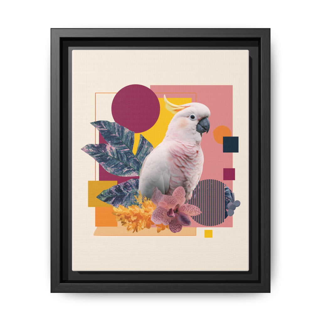 Cockatoo in Geometric Paradise: Tropical Avian Design, Modern Abstract Art   |    Custom Orders Available