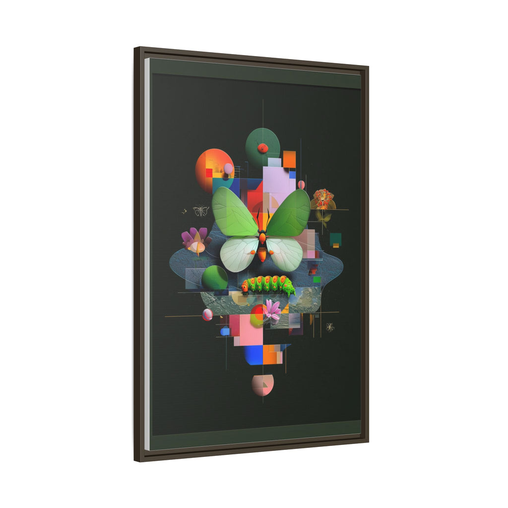 Metamorphosis Geometry Framed Print : Digital Nature Synthesis, Butterfly Abstraction   |  Personalized & Custom Orders Available