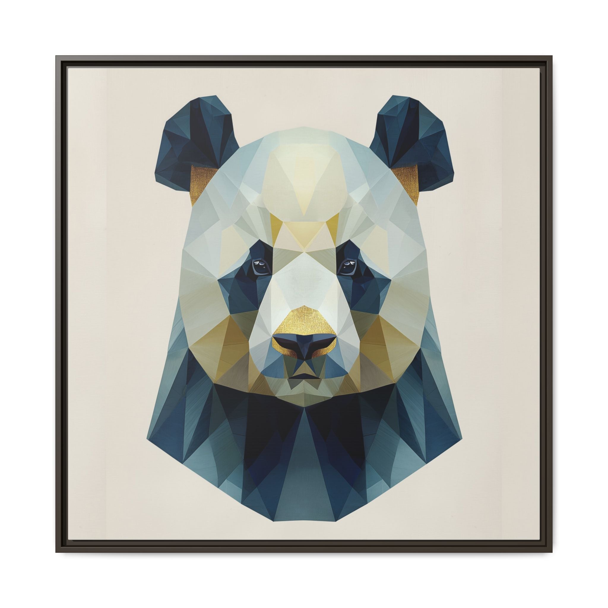 Geometric Panda Prism: Low-Poly Digital Wildlife Art, Minimalist Triangular Design   |  Personalized & Custom Orders Available