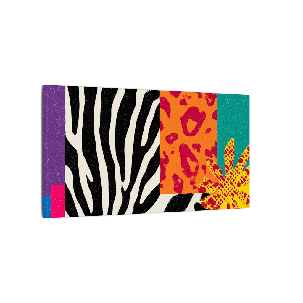 Copy of Pop Geometry: Zebra Leopard Fusion, Geometric Color Block, Modern Abstract Design   |   Custom Orders Accepted