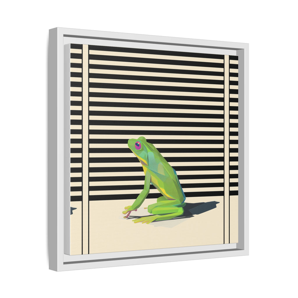 Geometric Frog Persona: Modern Wildlife Illustration, Vibrant Graphic Design   |  Personalized & Custom Orders Available