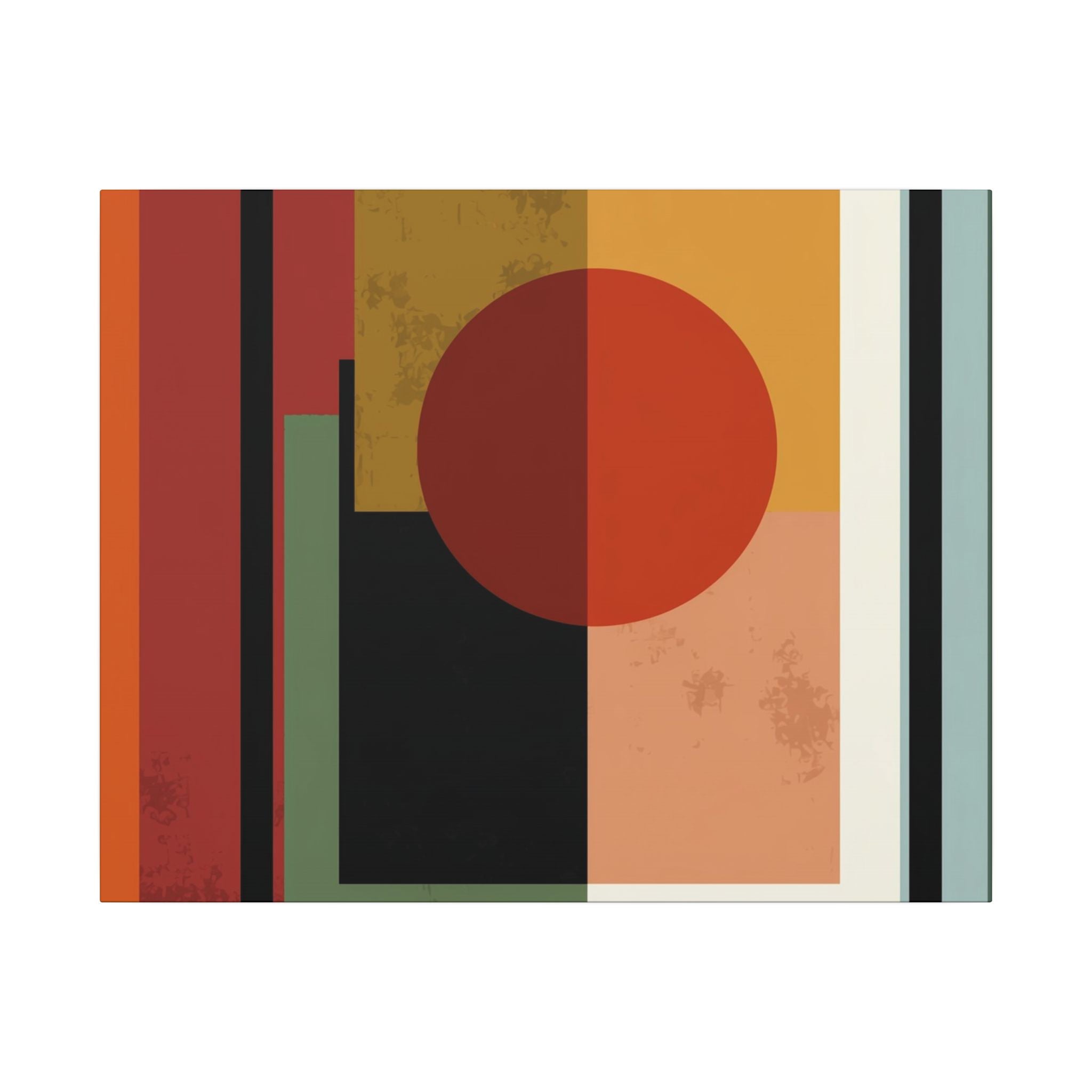 Geometric Harmony: Bauhaus Inspired Design, Mid-Century Modern Composition, Abstract Rectangular Layers   |   Custom Orders Accepted