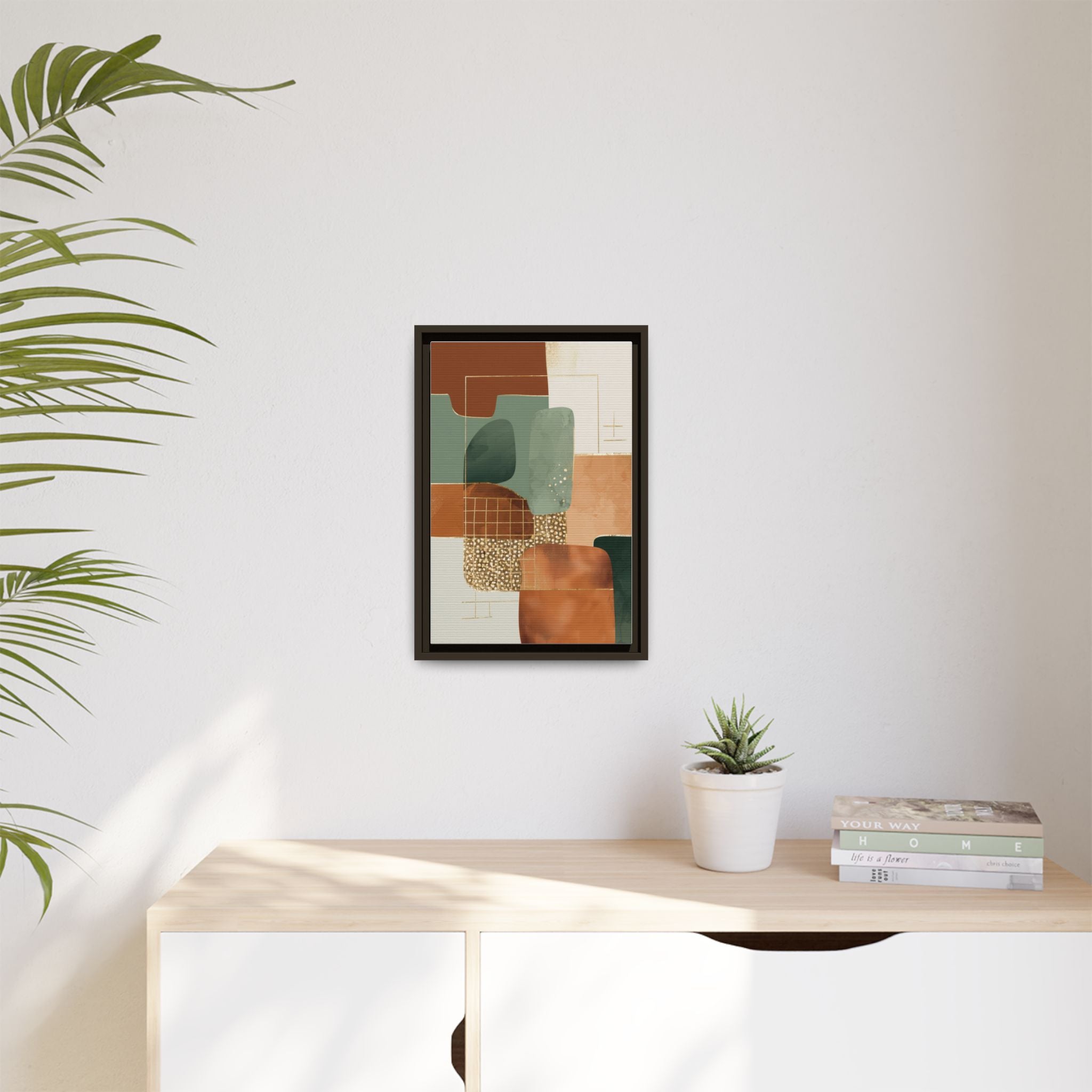 Geometric Harmony: Abstract Minimalist Art, Mid-Century Modern Design, Organic Shapes Composition   |   Custom Orders Accepted