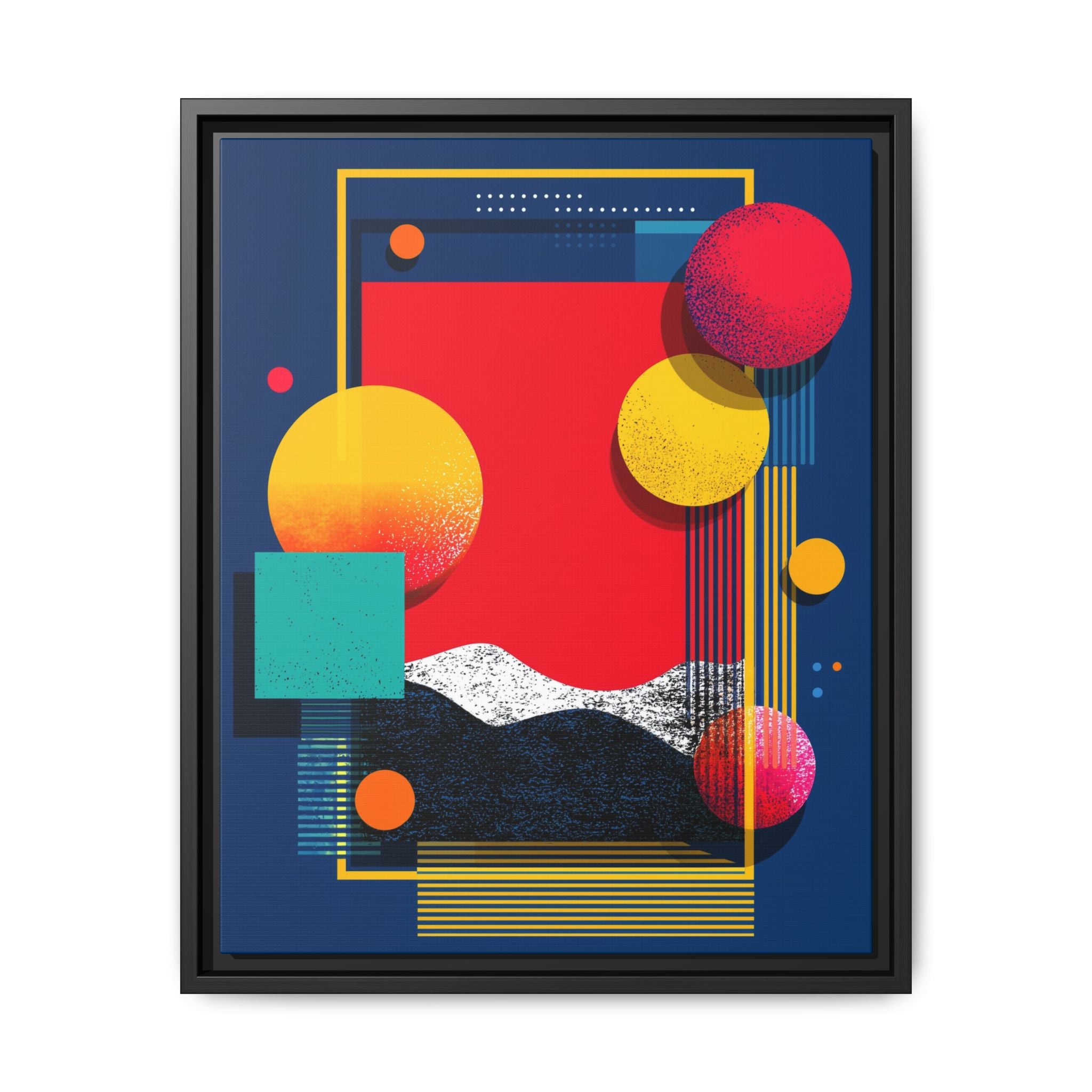 Geometric Horizons: Abstract Landscape Composition, Modernist Digital Art, Colorful Geometric Design   |   Custom Orders Accepted