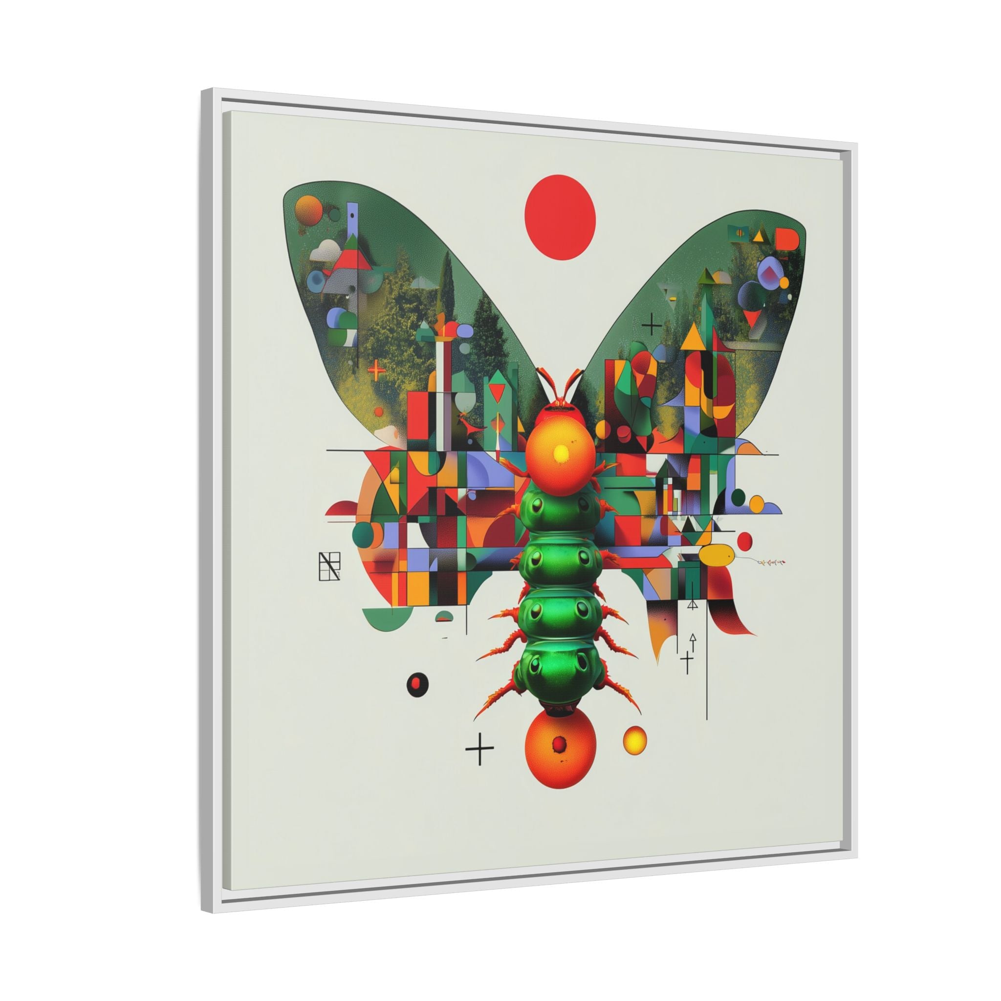 Metamorphic Geometry: Digital Butterfly Architecture, Cubist Nature Transformation   |    Custom Orders Available