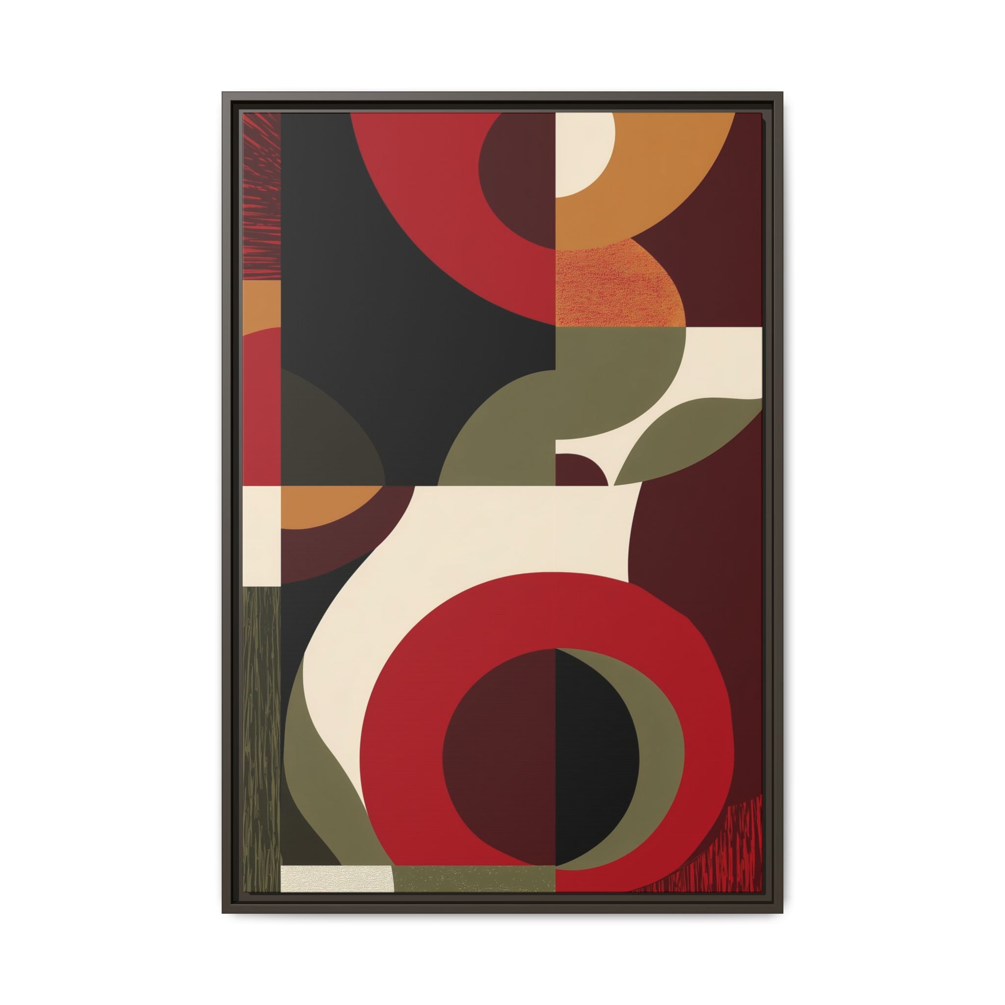 Geometric Intersections: Mid-Century Modern Design, Abstract Architectural Composition, Rhythmic Curved Forms   |   Custom Orders Accepted