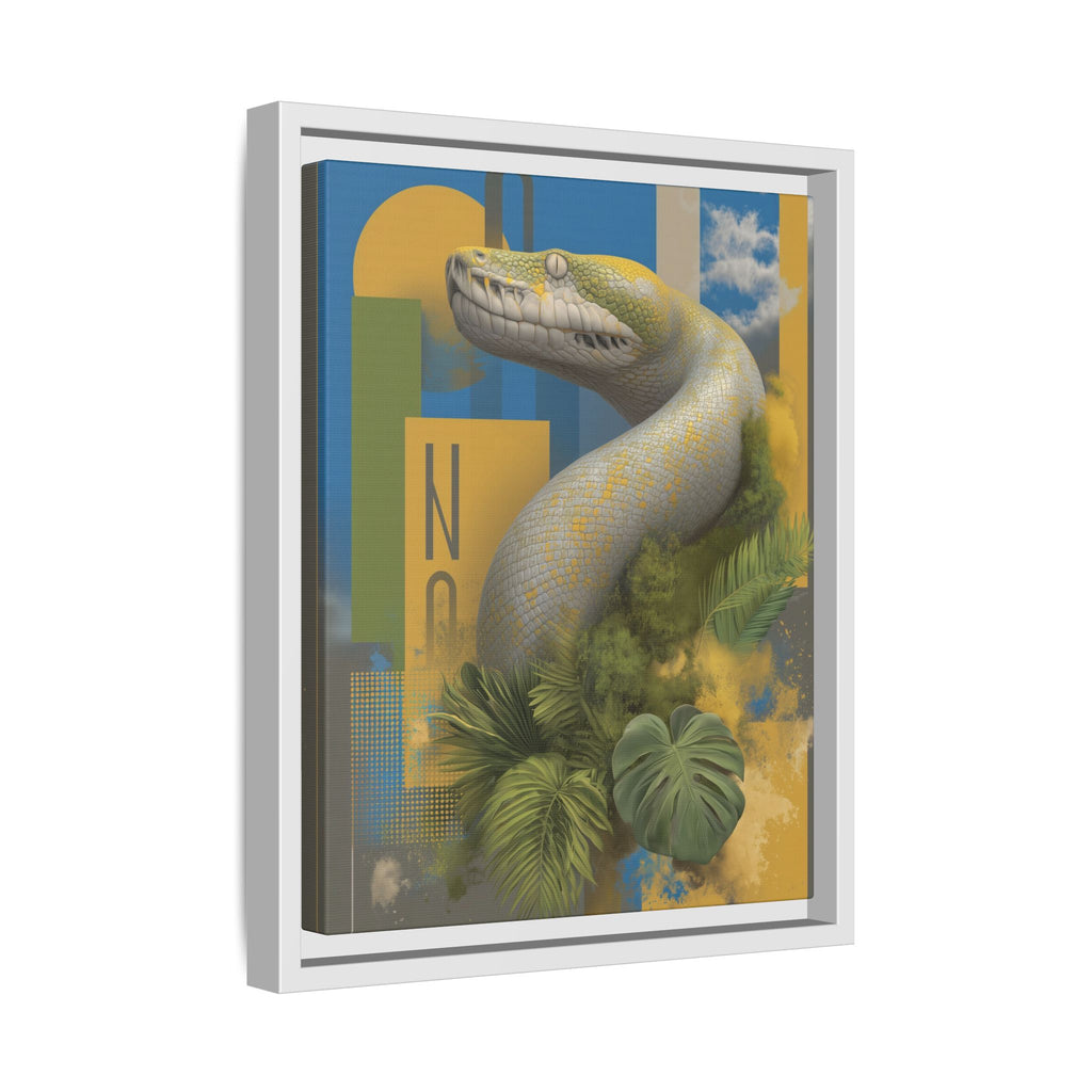 Serpent's Geometry: Tropical Anaconda Graphic Design, Modern Wildlife Illustration   |  Personalized & Custom Orders Available
