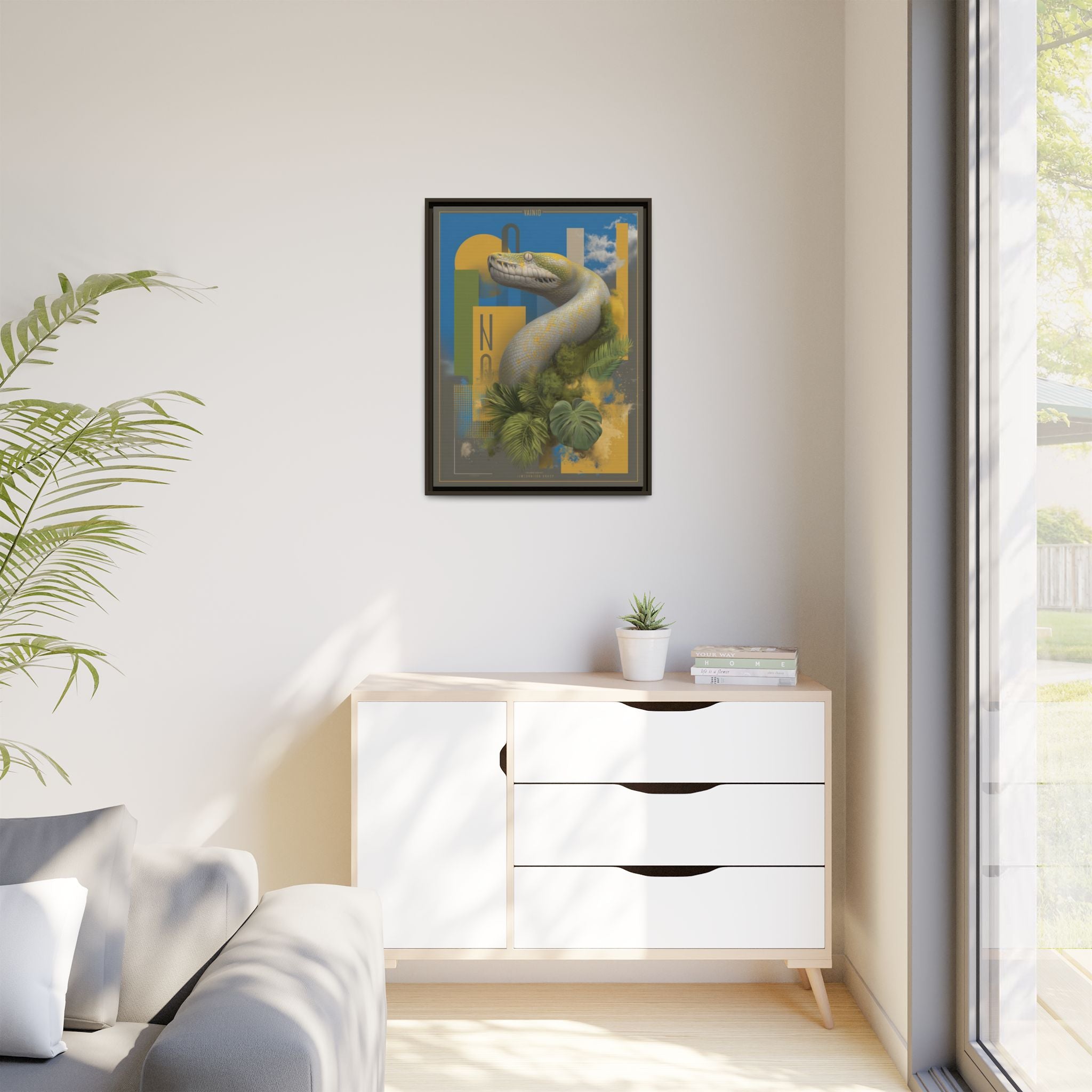 Serpent's Geometry: Tropical Realism, Digital Wildlife Composition   |    Custom Orders Available