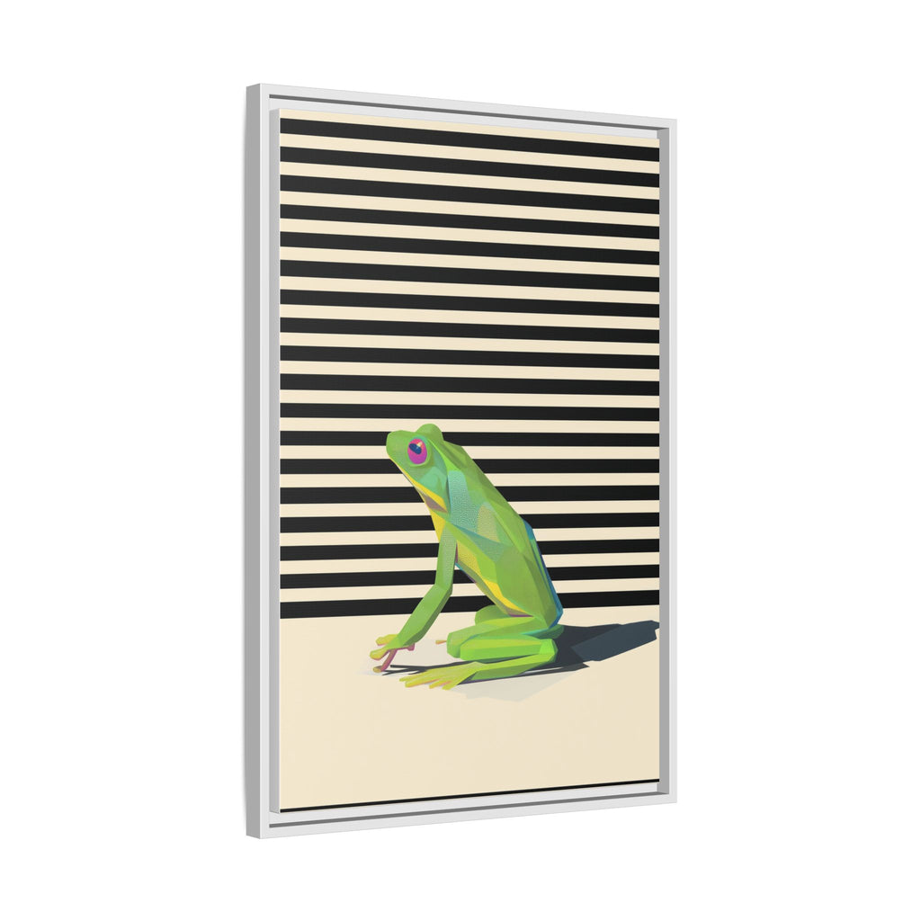 Geometric Frog Persona: Modern Wildlife Illustration, Vibrant Graphic Design   |  Personalized & Custom Orders Available