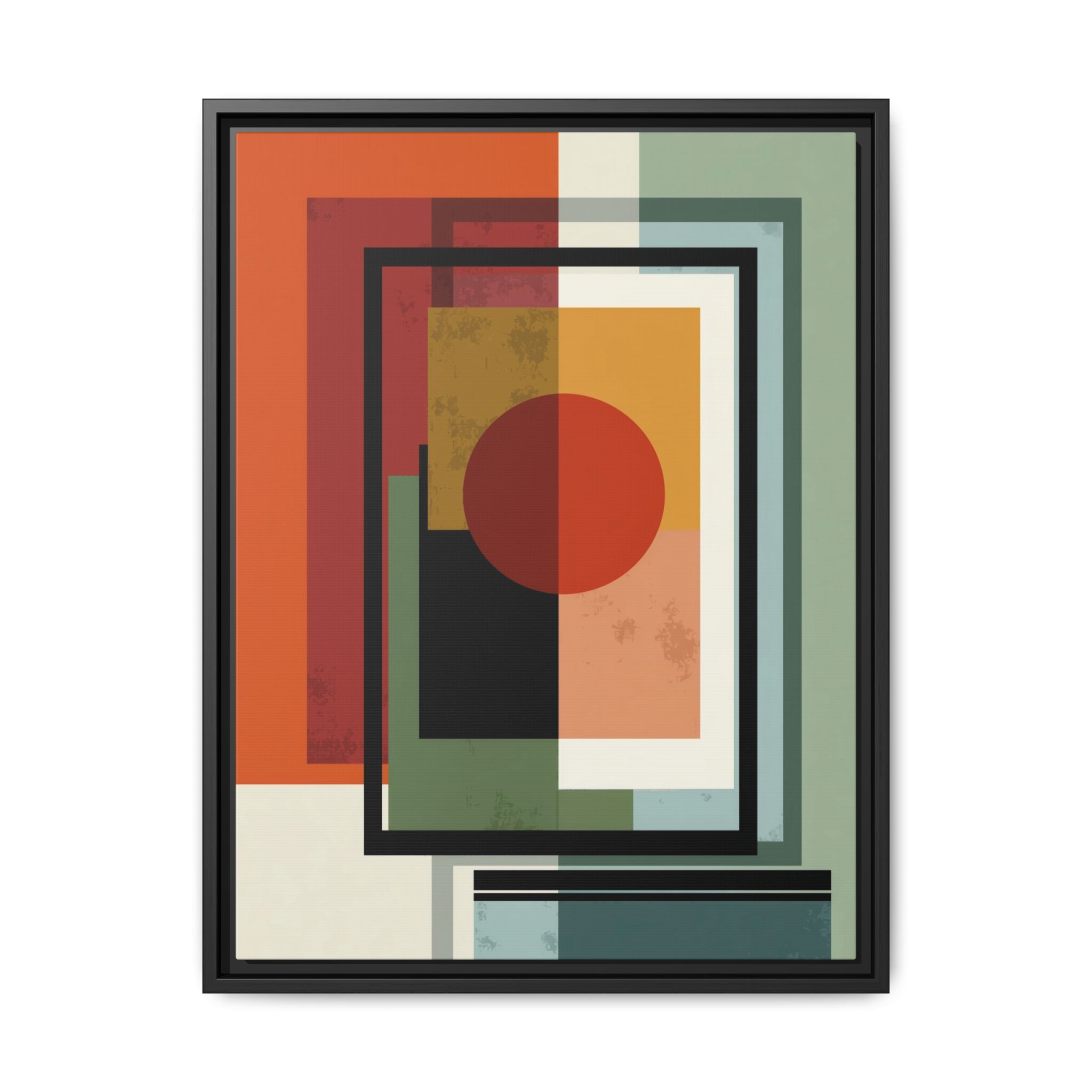 Geometric Harmonies: Mid-Century Modern Composition, Constructivist Inspiration, Abstract Rectangular Interplay   |   Custom Orders Accepted