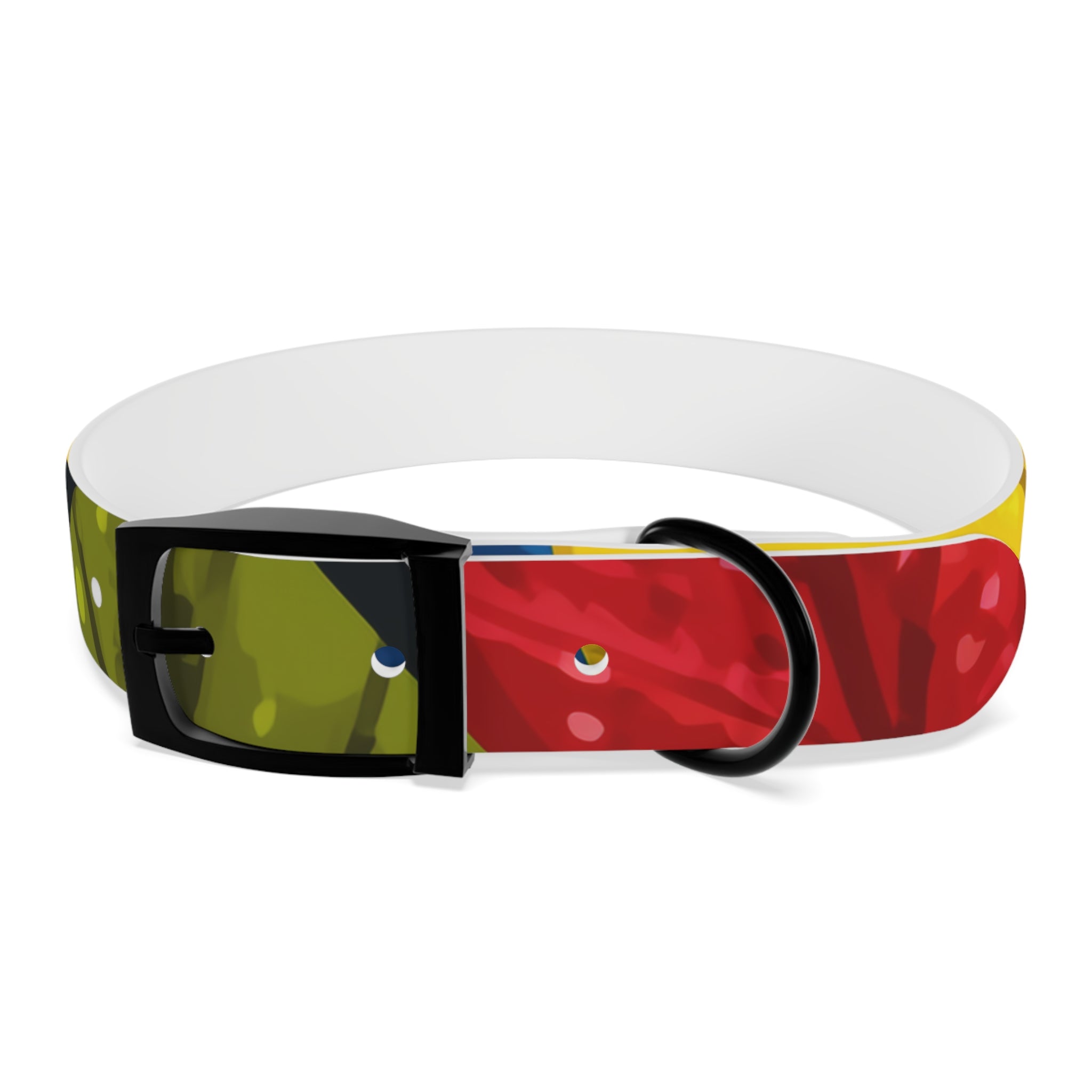Colorful Colombian Abstract Dog Collar — Vibrant Ethnic Pattern Pet Collar