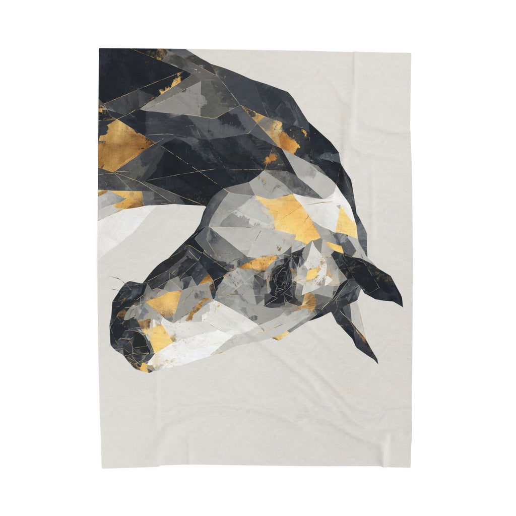 Geometric Horse Doona Cover, Cubist Digital Art, Modern Abstract Equestrian Composition   |  Personalized & Custom