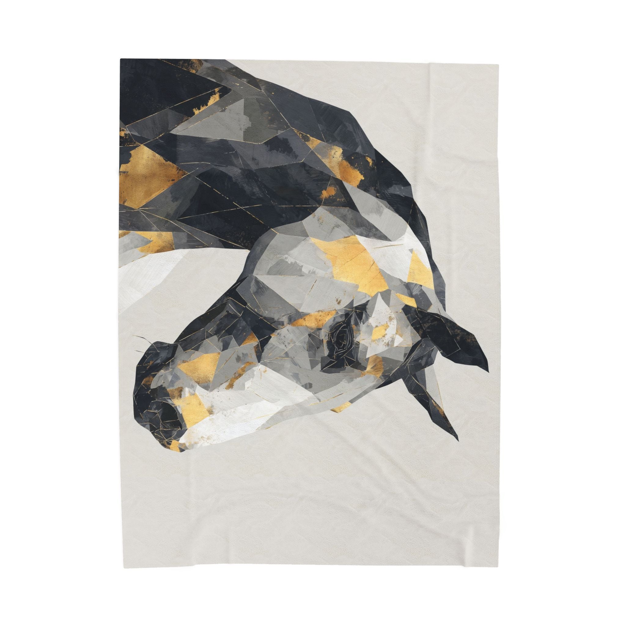 Geometric Horse Doona Cover, Cubist Digital Art, Modern Abstract Equestrian Composition   |  Personalized & Custom