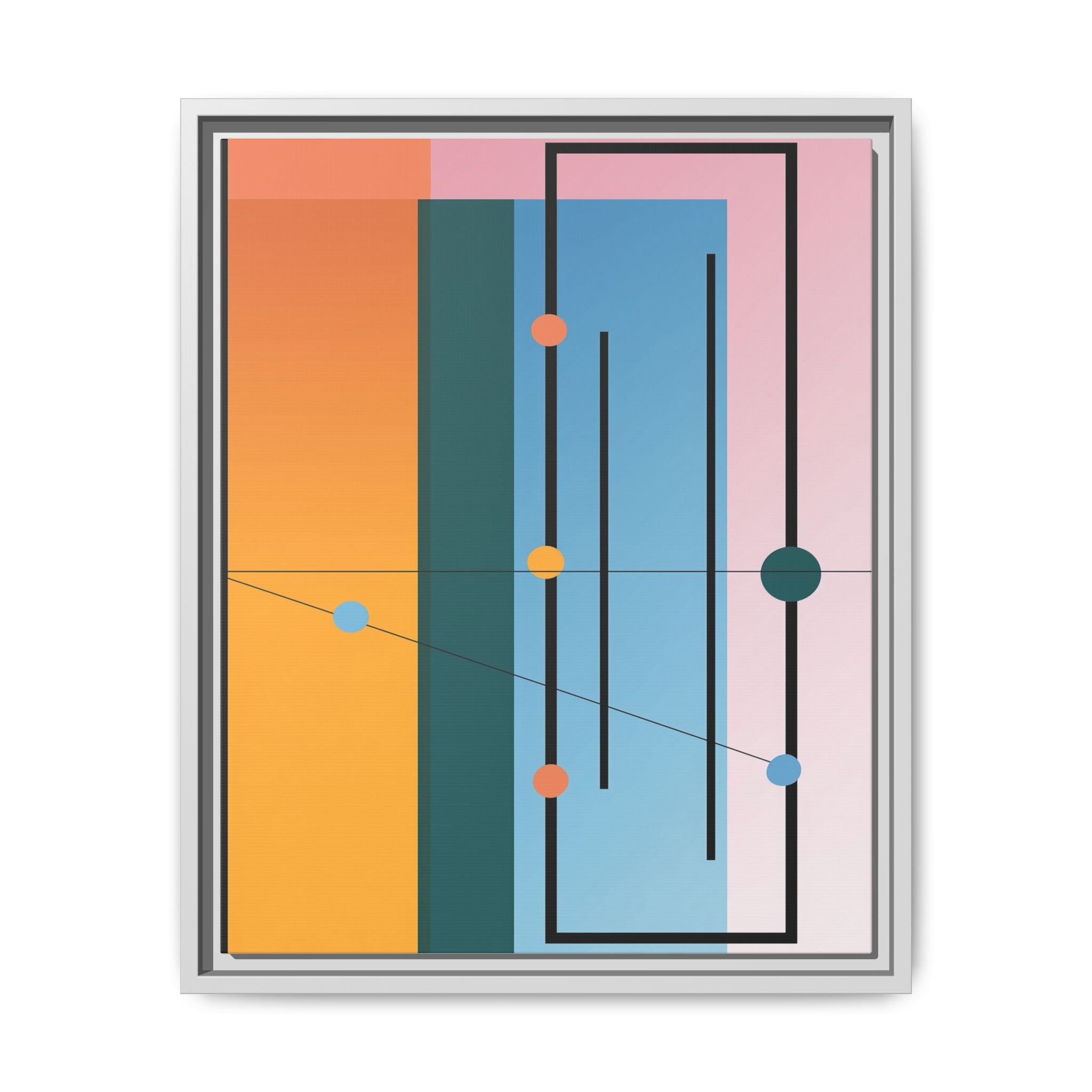 Geometric Harmony: Constructivist Color Planes, Modernist Composition, Abstract Spatial Rhythm   |   Custom Orders Accepted