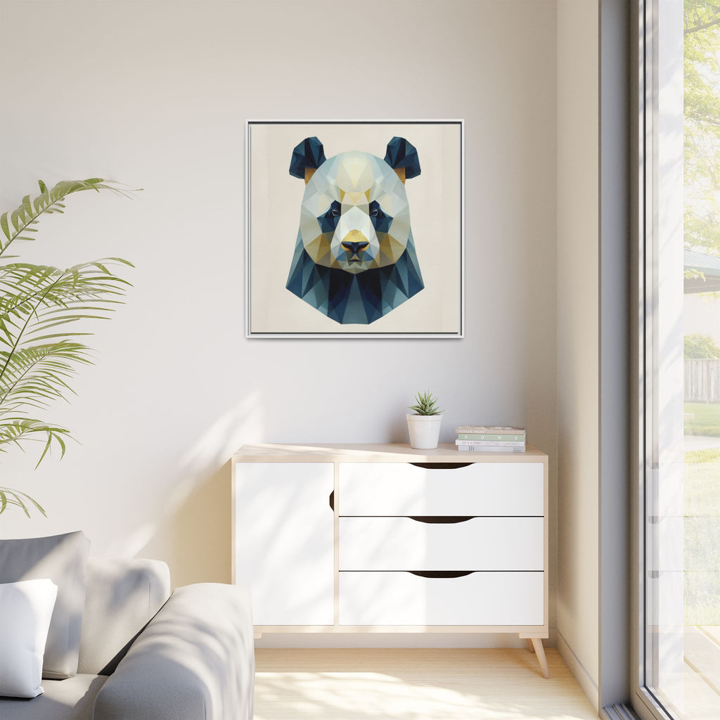 Geometric Panda Prism: Low-Poly Digital Wildlife Art, Minimalist Triangular Design   |  Personalized & Custom Orders Available