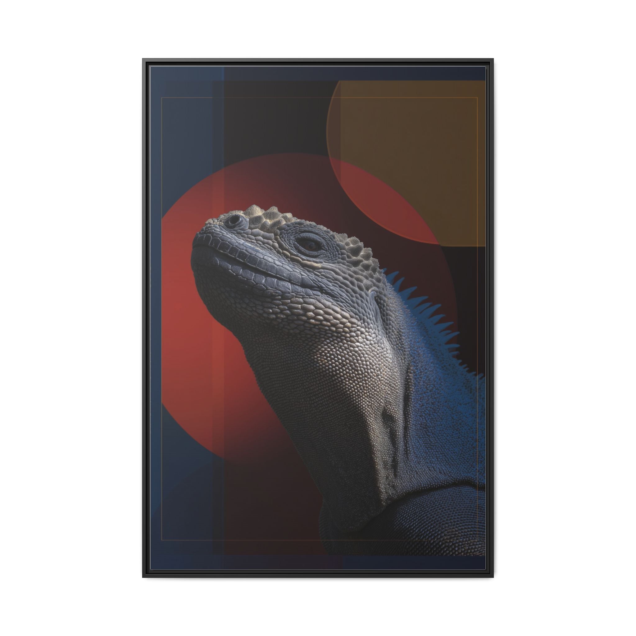 Scales of Antiquity: Prehistoric Reptilian Portrait, Abstract Geometric Composition   |    Custom Orders Available
