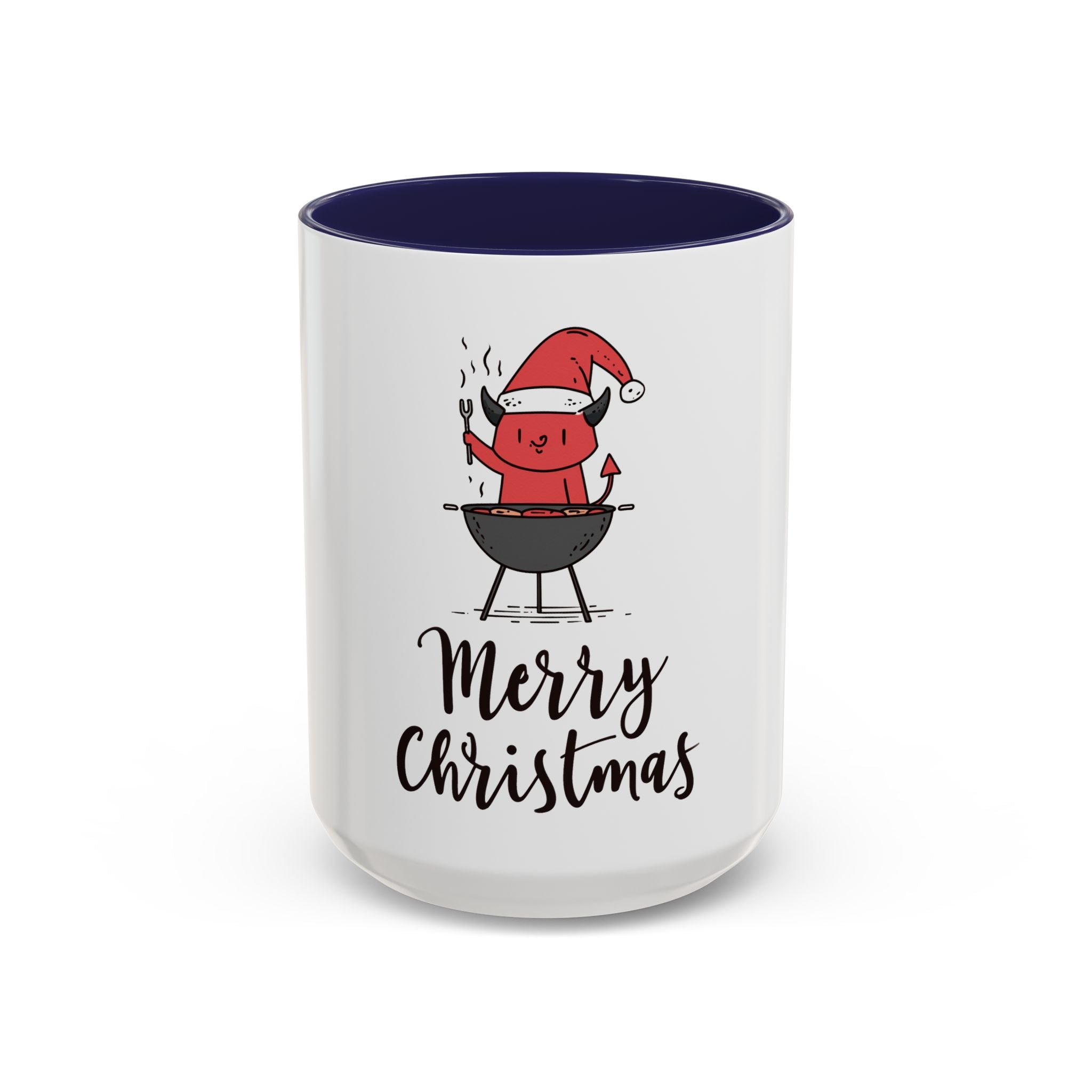 Merry Christmas Accent Coffee Mug, Fun Holiday Gift, Cute Santa Decor, Winter Beverage Cup, Festive Home & Kitchen