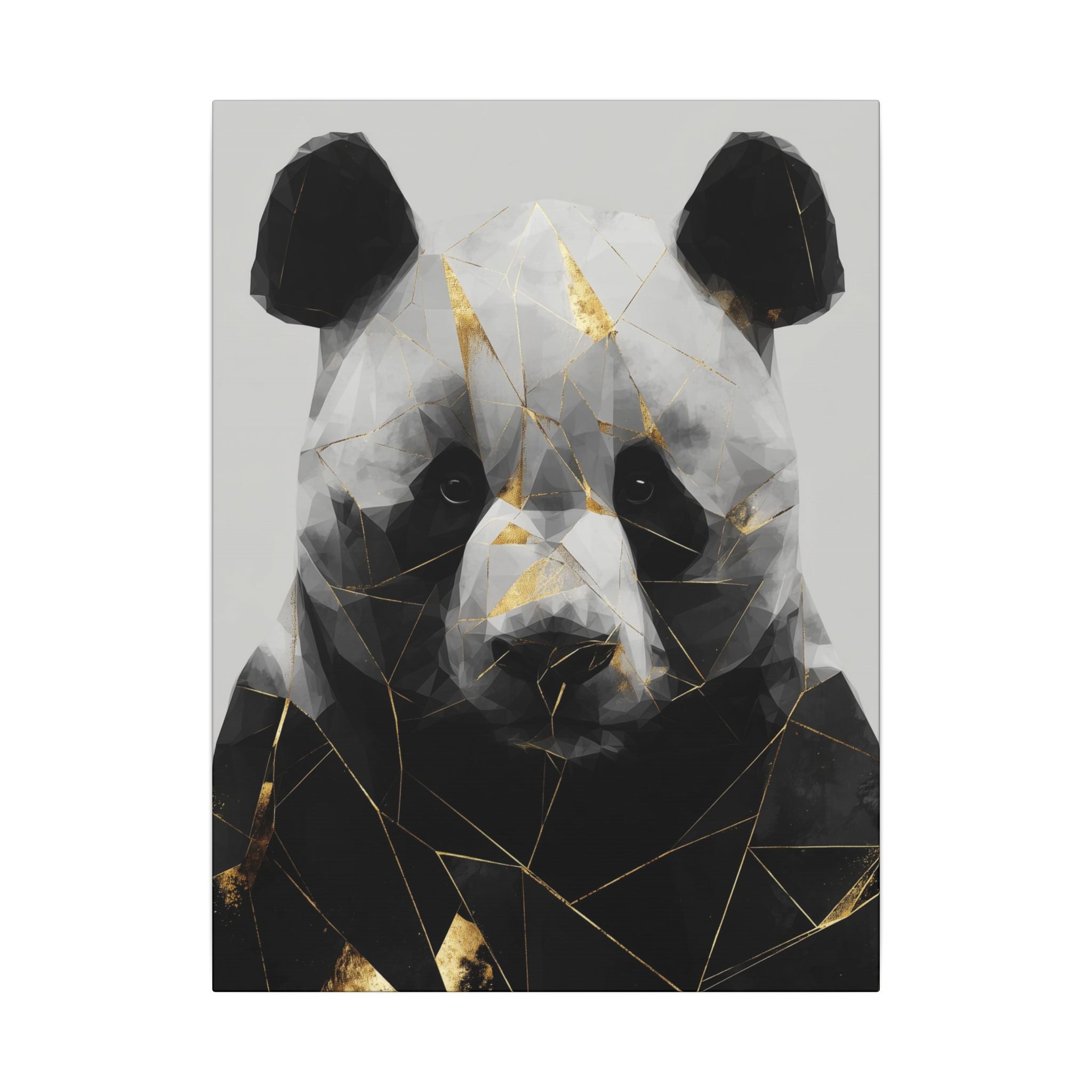 Fractal Panda: Geometric Wildlife Art, Polygonal Portrait, Modern Digital Design   |  Personalized & Custom Orders Available