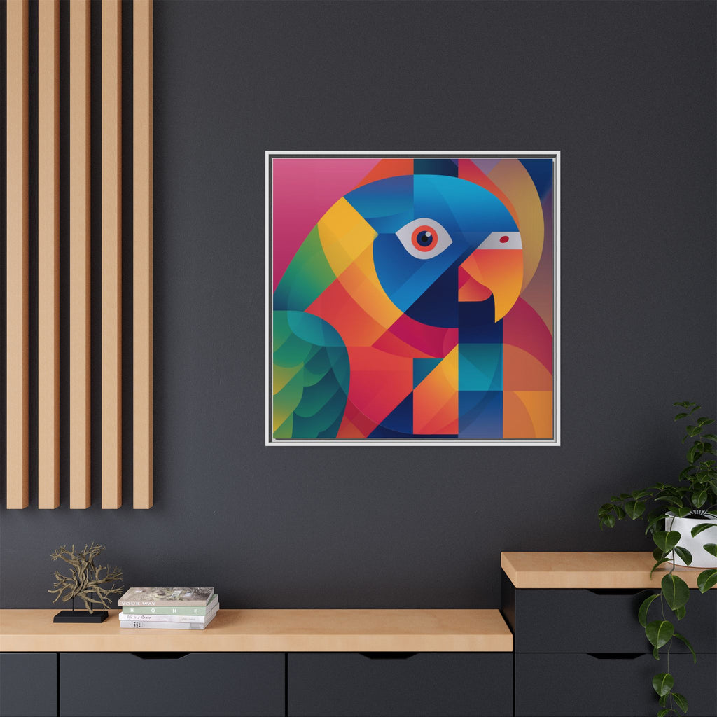 Prismatic Parrot: Cubist Deconstruction, Geometric Color Explosion   |  Personalized & Custom Orders Available