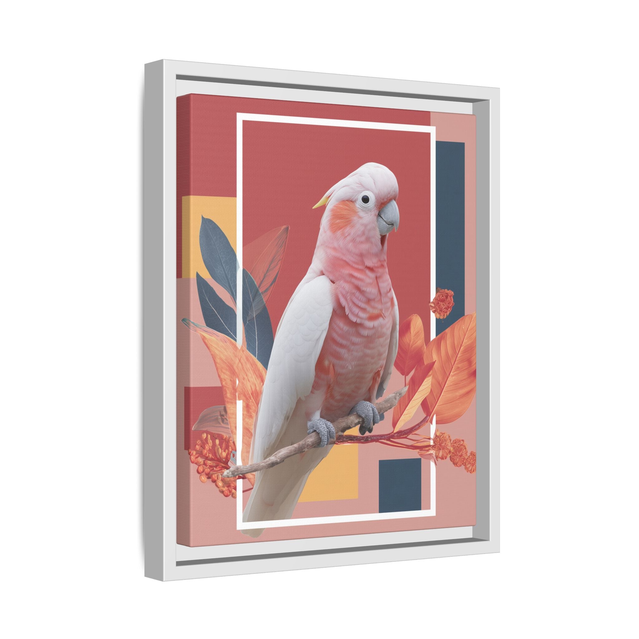 Geometric Cockatoo: Prismatic Wildlife Portrait, Modern Avian Art Series   |    Custom Orders Available