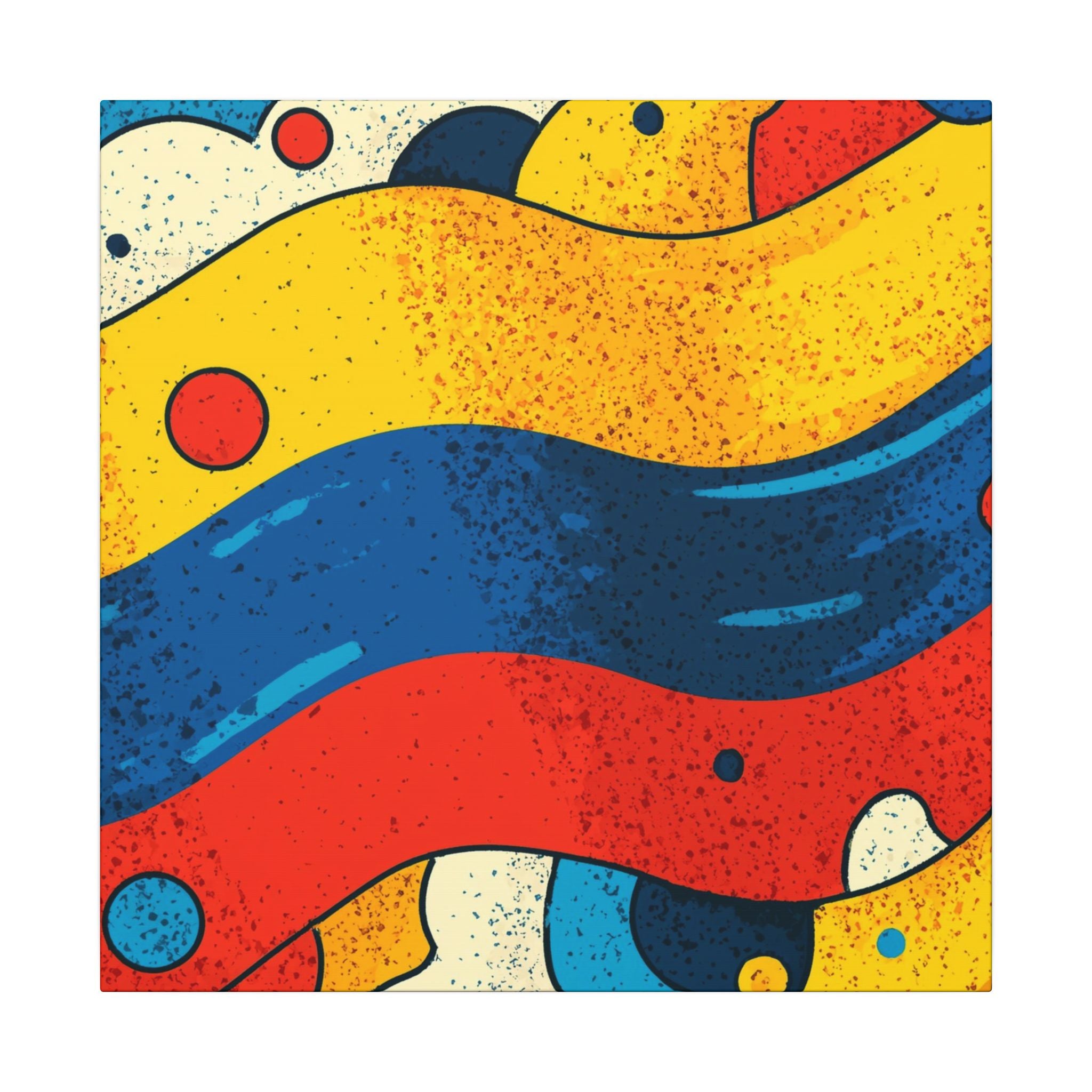 Fluid Dynamics: Retro Abstract Shapes, Mid-Century Modern Motion, Geometric Color Waves   |   Custom Orders Accepted