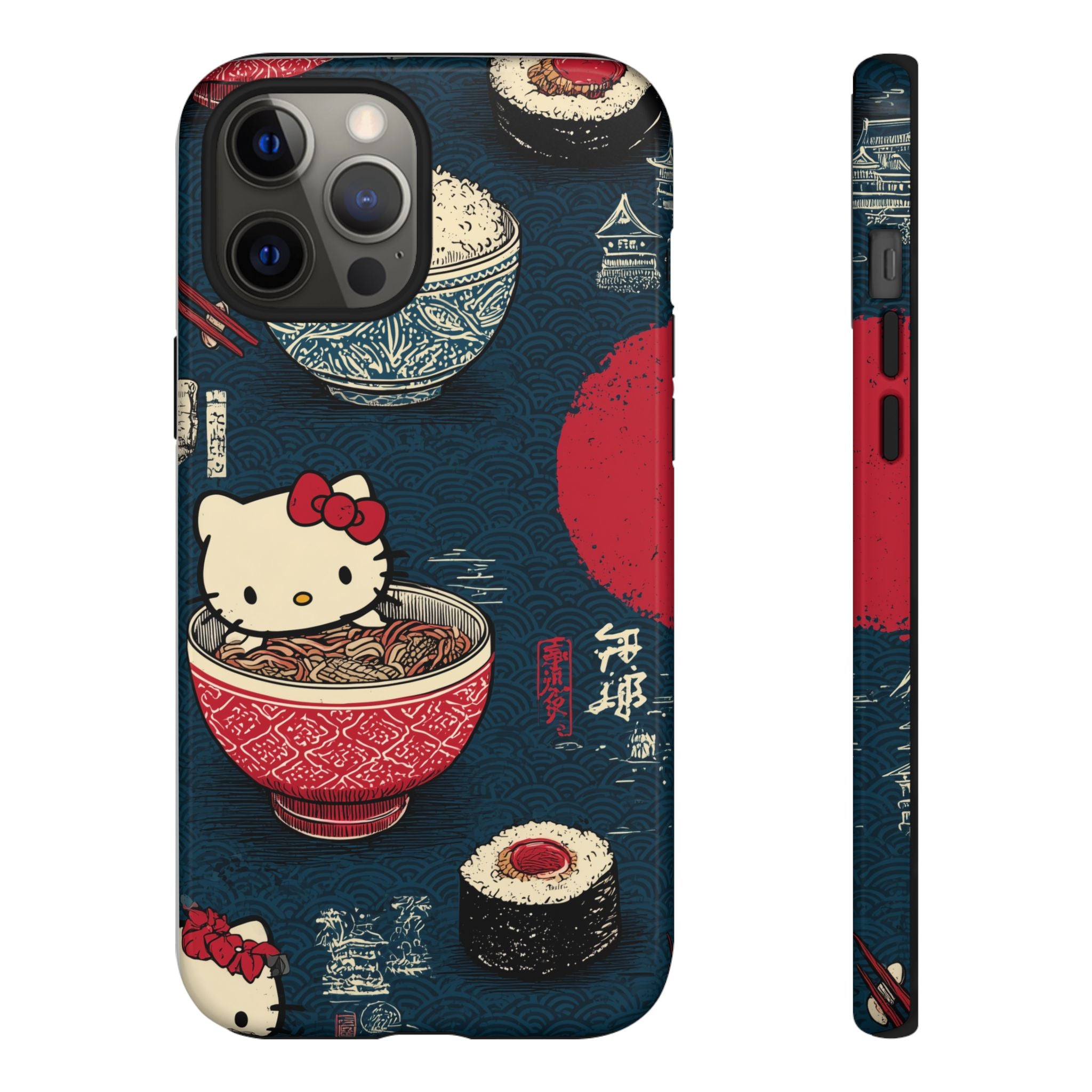 Japanese Kitty Sushi Vibrant Phone Case - Tough Case | Funky, Colorful, Unique Design for Gift, Accessory, Protection, Trendy
