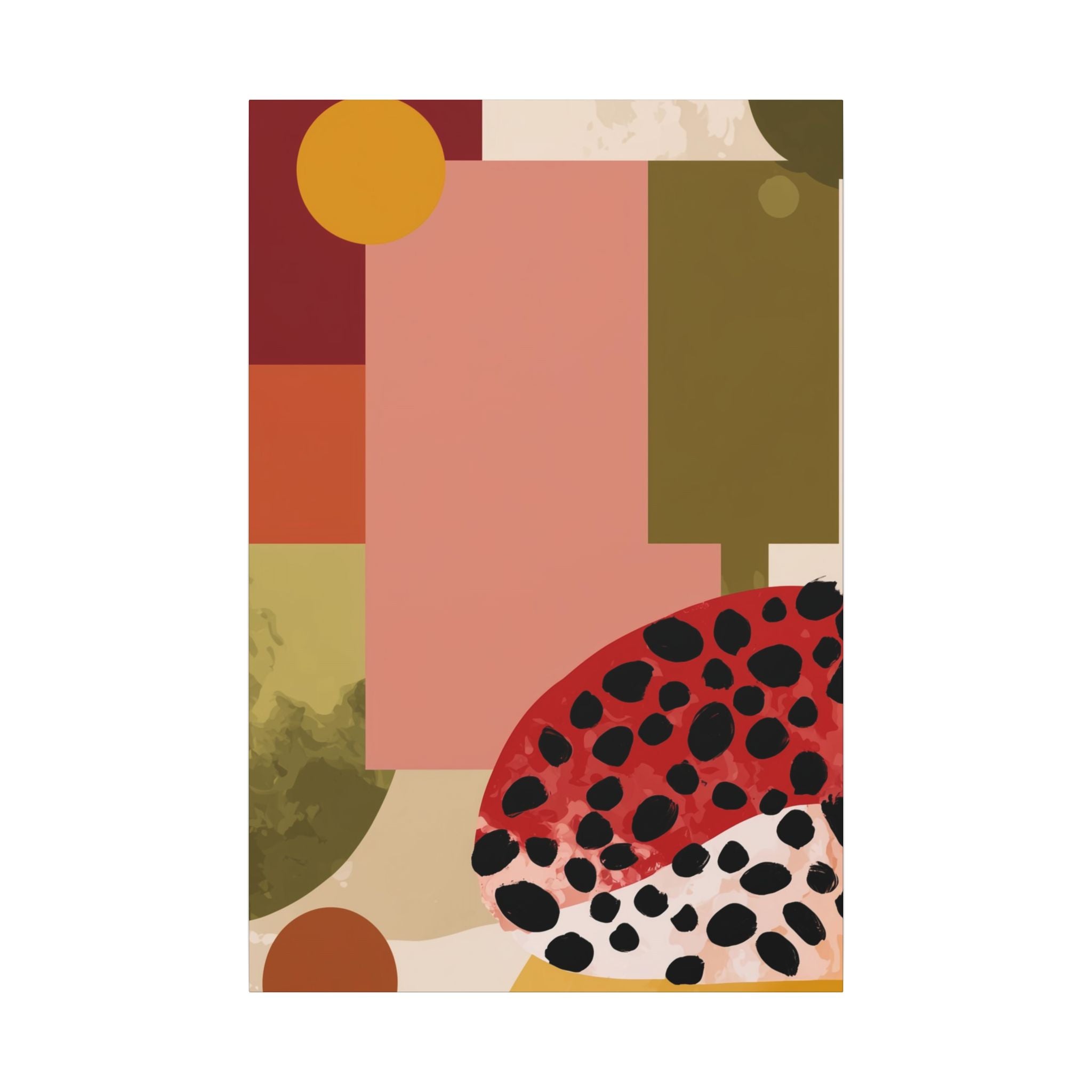 Geometric Harmony: Rectangles in Motion, Mid-Century Modern Composition, Abstract Earth Tone Precision   |   Custom Orders Accepted