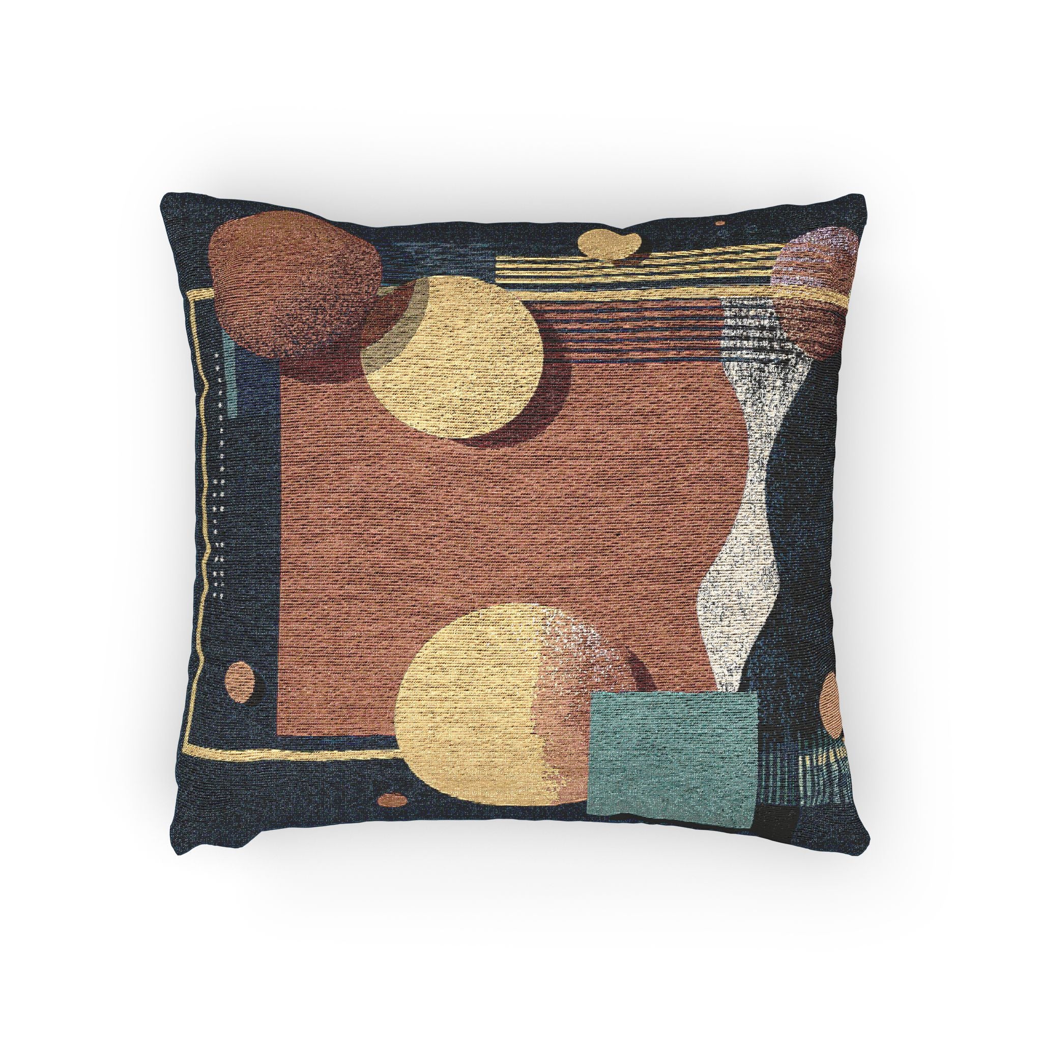 Geometric Harmony: Abstract Composition in Blue, Dynamic Graphic Design with Spheres   |    Custom Orders Available