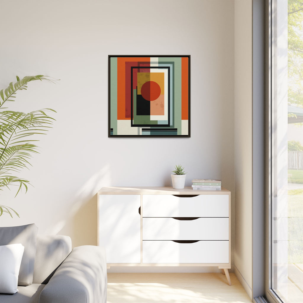 Geometric Harmonies: Mid-Century Modern Composition, Constructivist Inspiration, Abstract Rectangular Interplay   |   Custom Orders Accepted