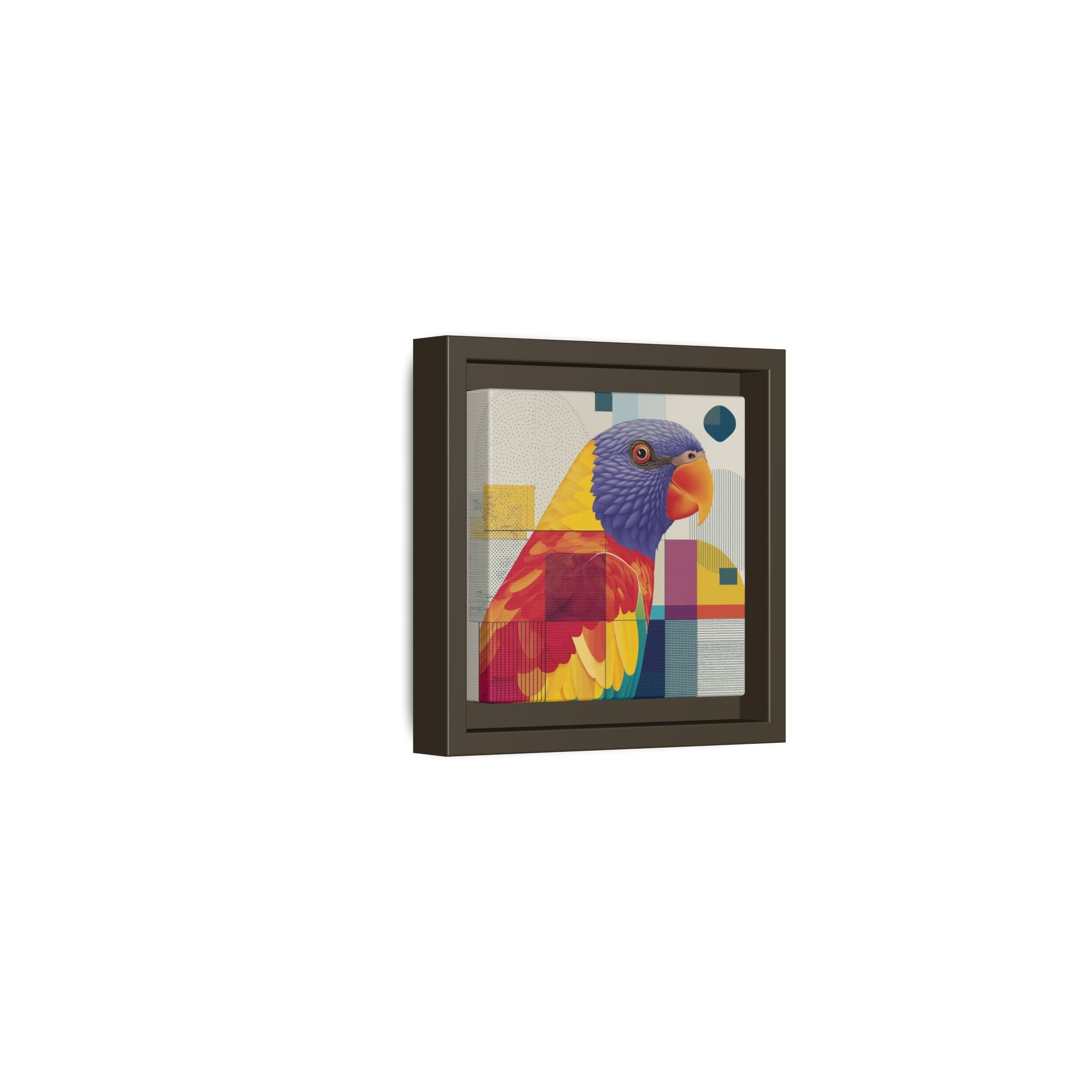 Geometric Parrot: Abstract Wildlife Art, Modern Color Block Design   |  Personalized & Custom Orders Available