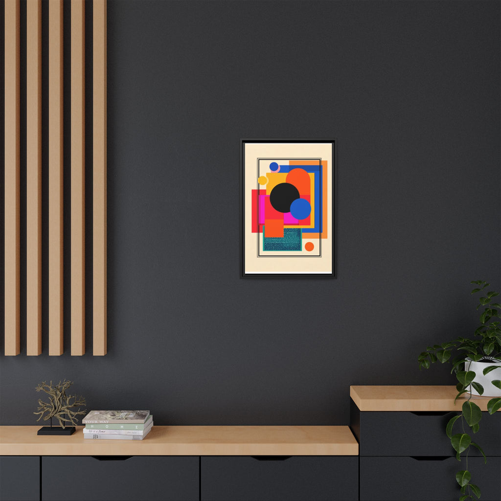 Geometric Harmony: Abstract Color Blocks, Mid-Century Modern Design, Minimalist Art Composition   |   Custom Orders Accepted