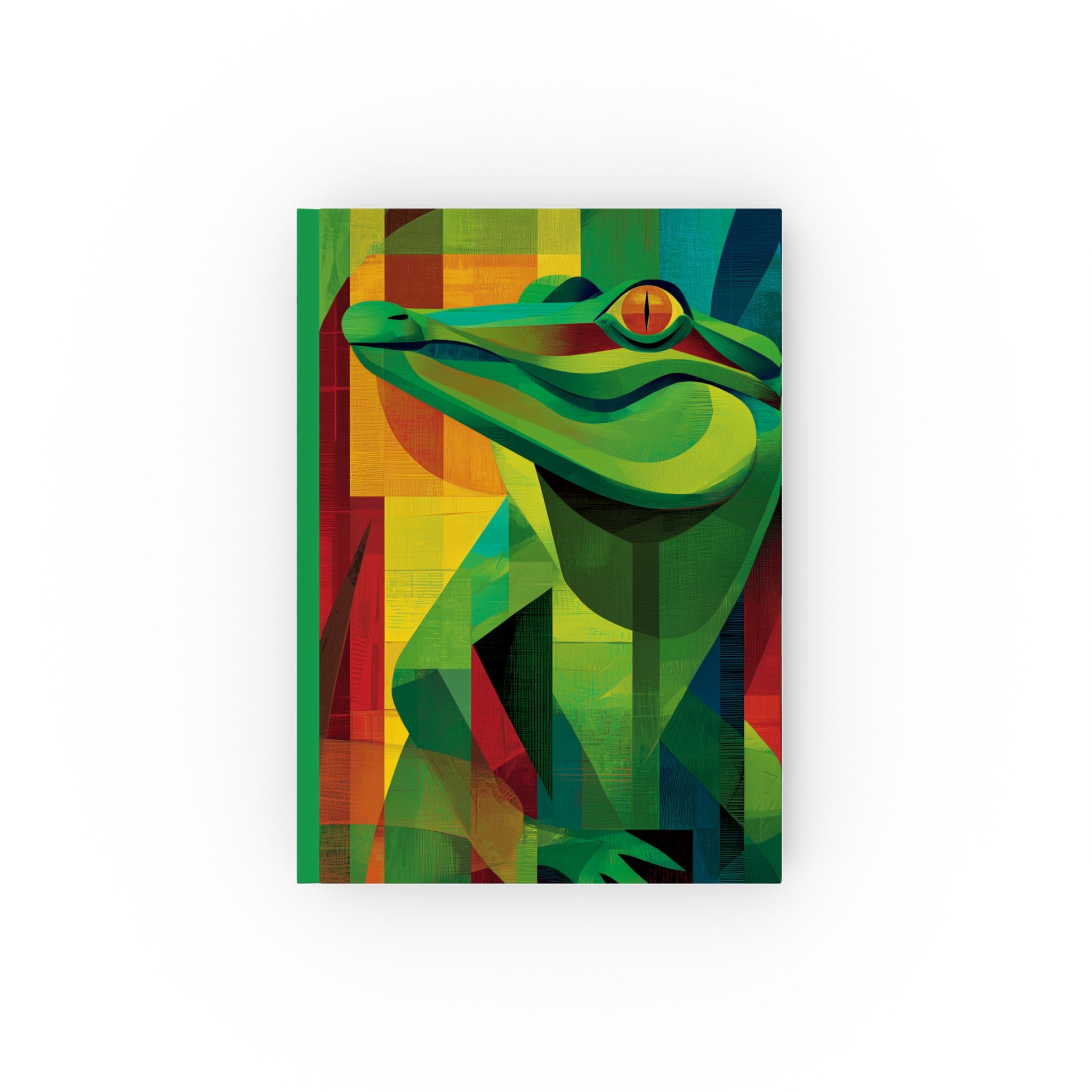 Customizeable Vibrant Alligator Crocodile Hard Back Journal - Nature Lovers, Birthday Gift, Eco-Friendly, Art Lovers, and Writing