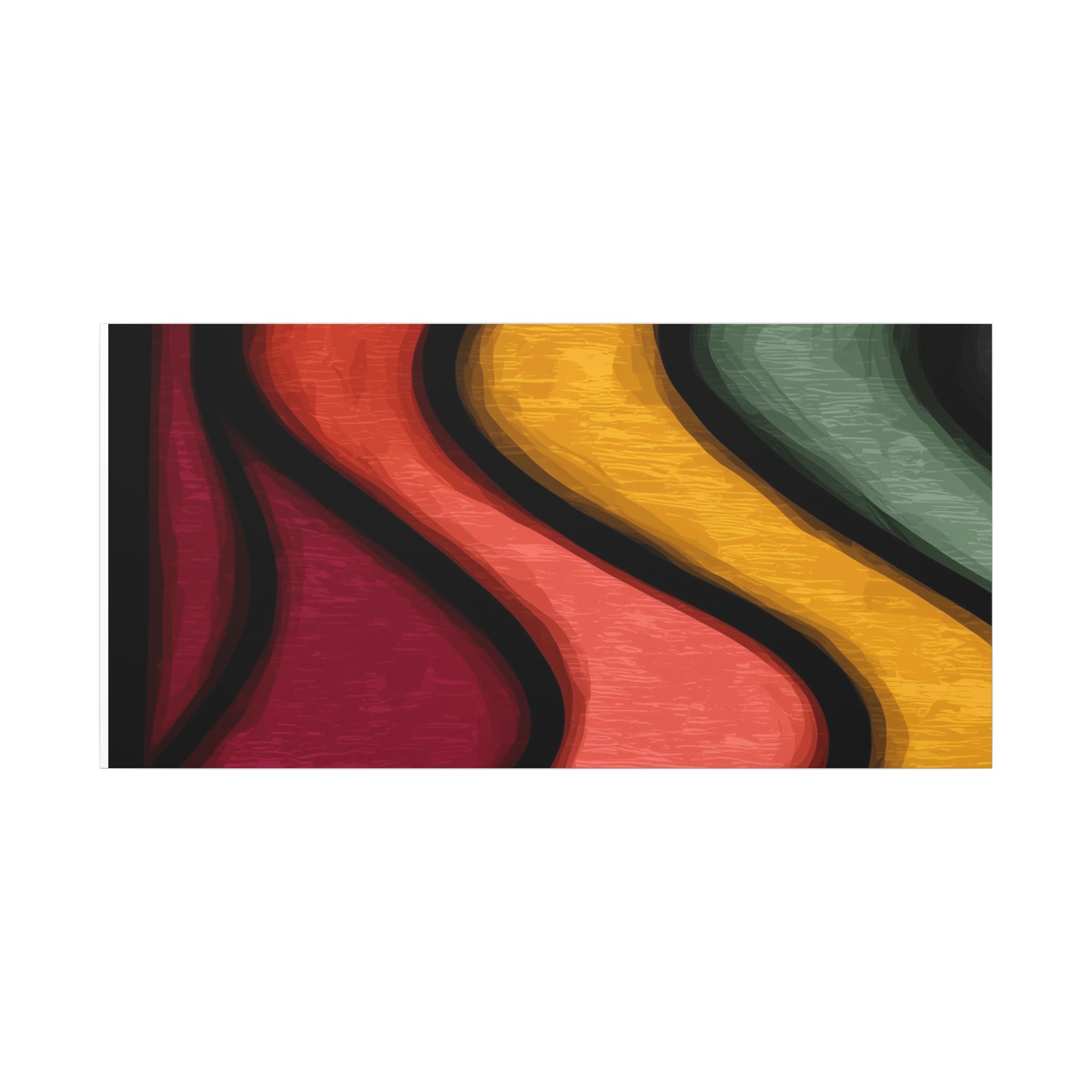 Autumnal Waves: Sinuous Organic Abstractions, Warm Color Landscape, Rhythmic Painterly Flow   |   Custom Orders Accepted