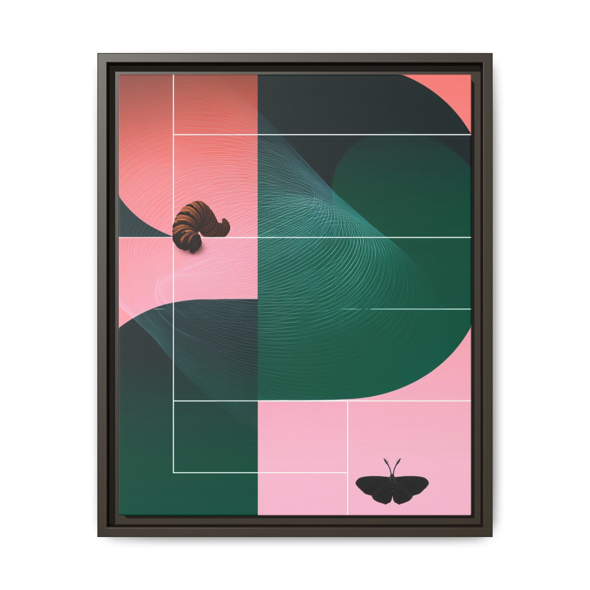 Metamorphic Geometric Framed Print : Abstract Graphic Design, Contemporary Digital Art Composition   |  Custom Orders Available