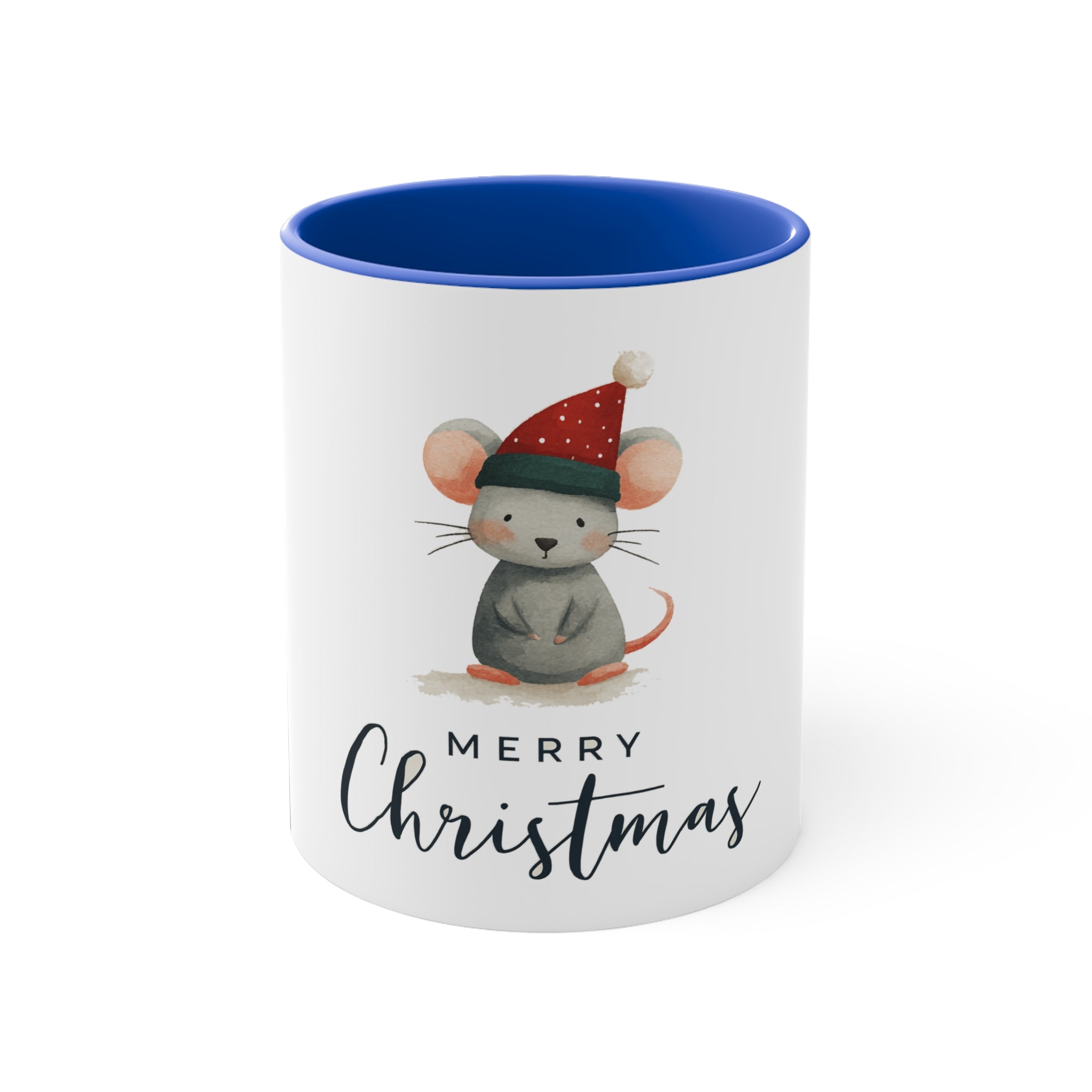 Christmas Cute Animals Rat Mouse Marsupials Colorful Accent Mug, Holiday Gift, Rodent Lover Present, 11oz Coffee Cup, Festive Kitchen Decor,