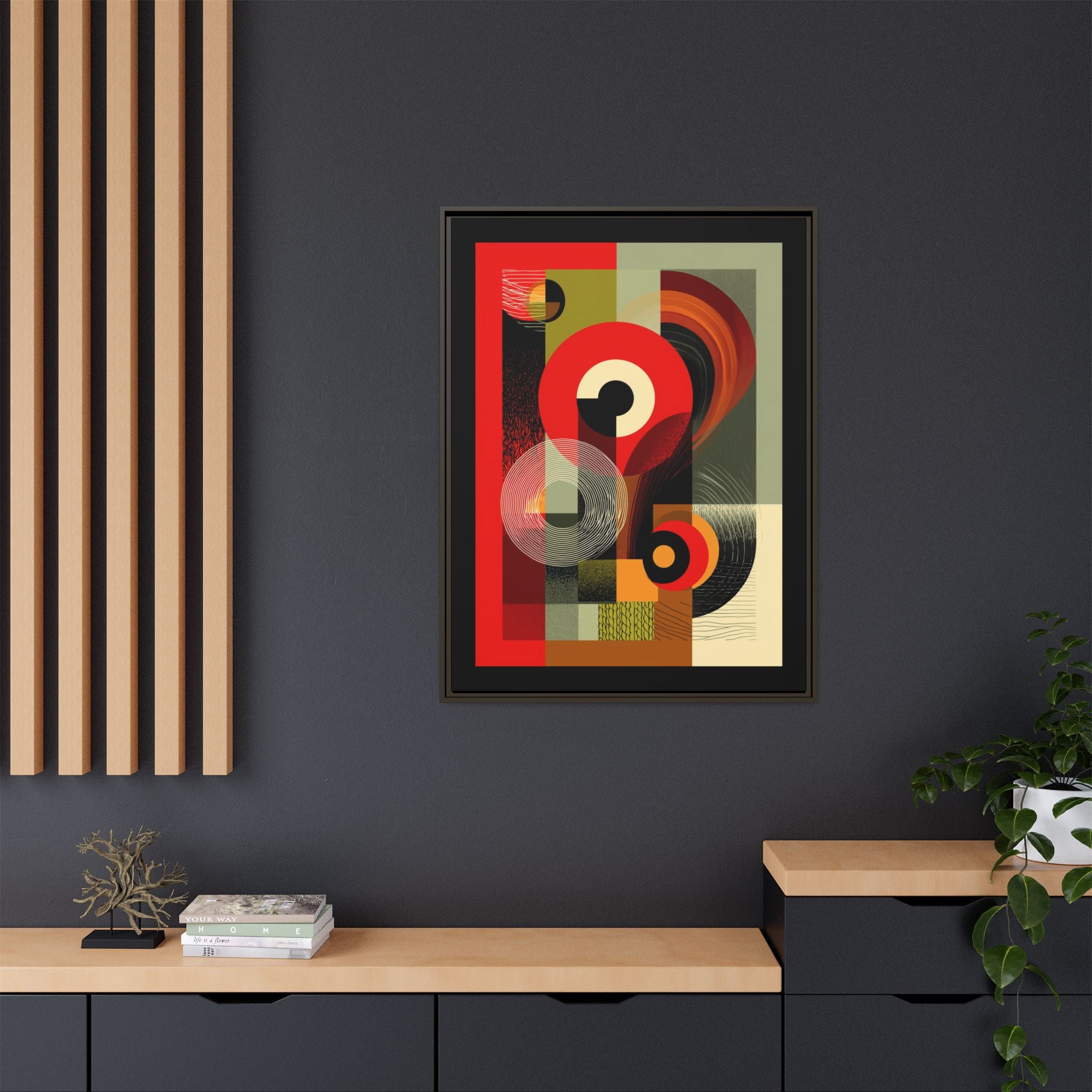 Chromatic Geometrics: Abstract Constructivist Composition, Modernist Color Blocking, Layered Circular Forms   |   Custom Orders Accepted