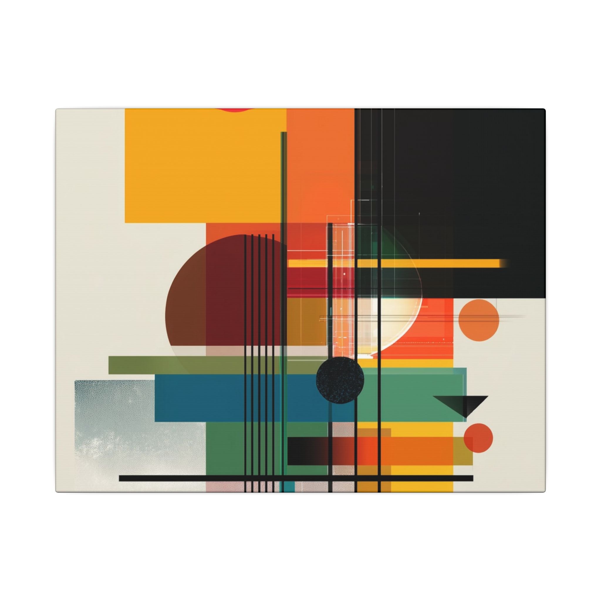 Geometric Harmony: Bauhaus Intersections, Constructivist Layers, Abstract Color Blocks   |   Custom Orders Accepted