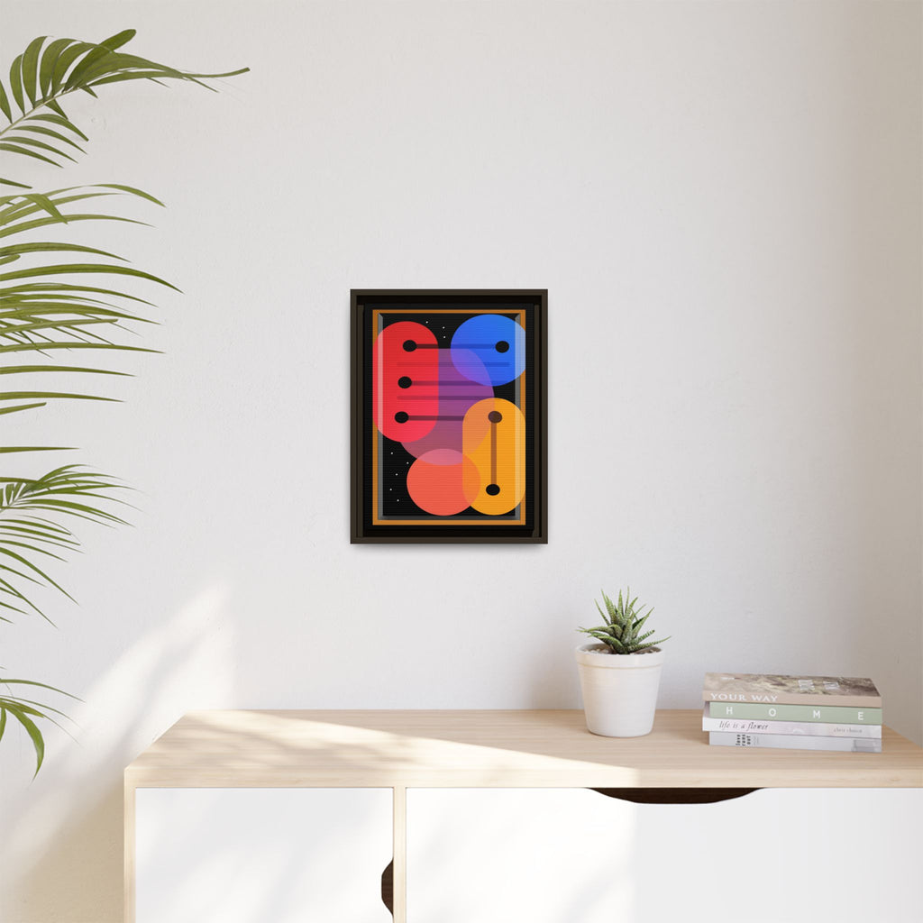 Celestial Geometry: Organic Shapes in Motion, Digital Abstract Composition, Vibrant Color Intersections   |   Custom Orders Accepted