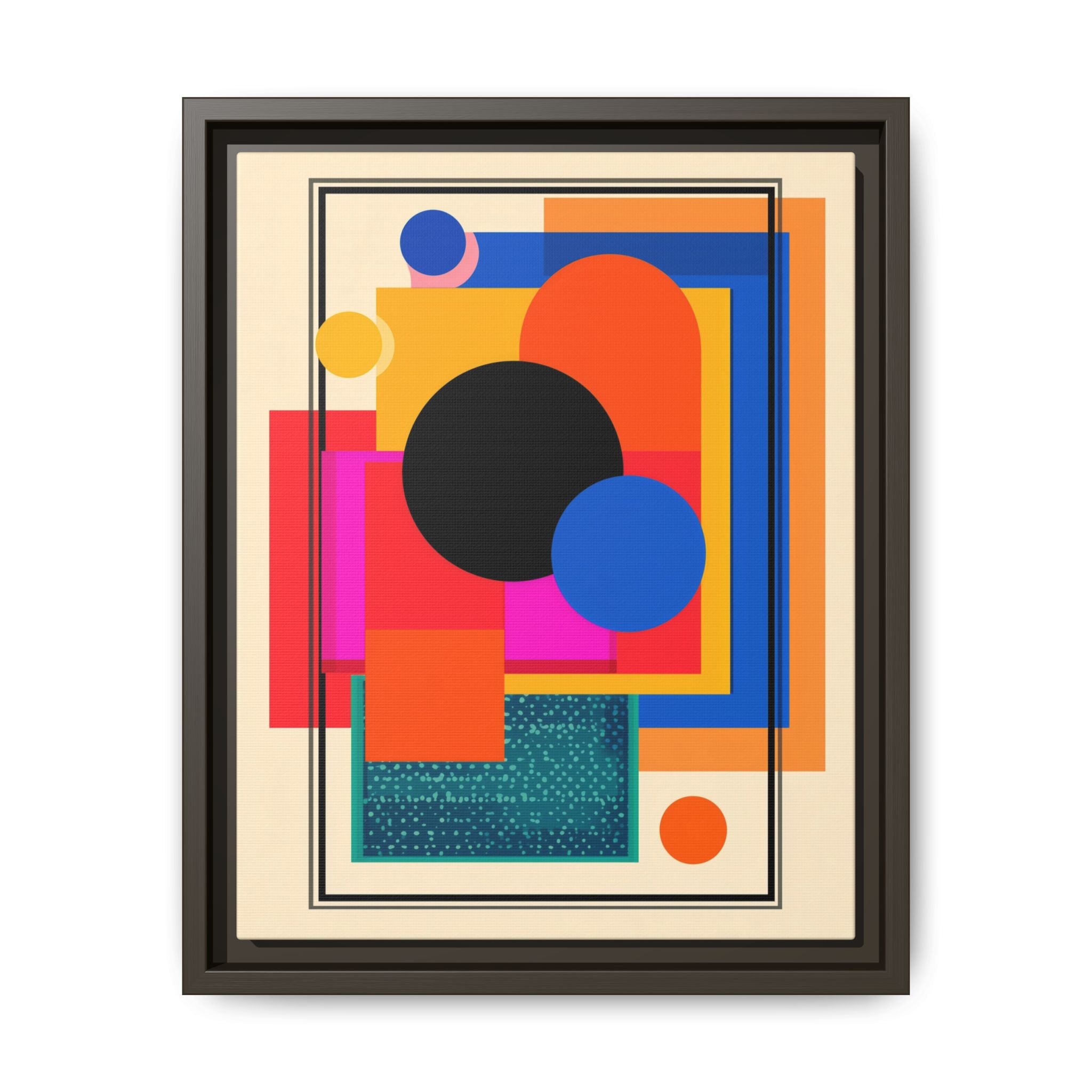 Geometric Harmony: Abstract Color Blocks, Mid-Century Modern Design, Minimalist Art Composition   |   Custom Orders Accepted
