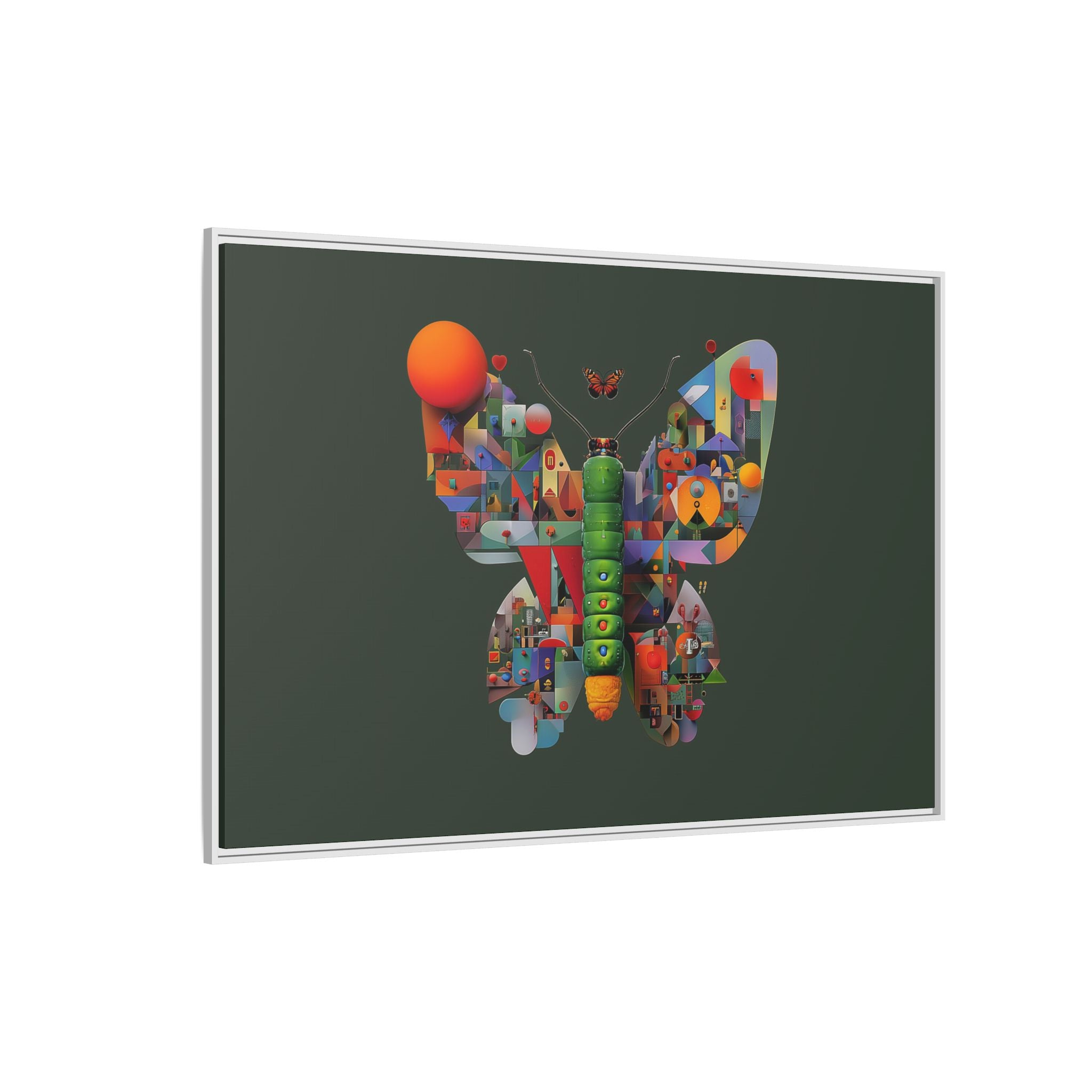 Furnie: Geometric Butterfly Mosaic, Digital Art Landscape   |    Custom Orders Available