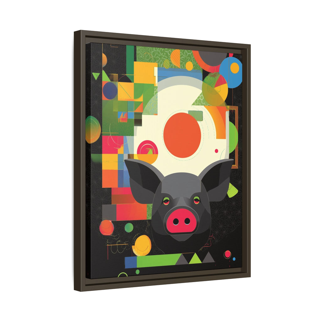 Prismatic Pig: Geometric Abstract Design, Digital Graphic Art Illustration   |    Custom Orders Available