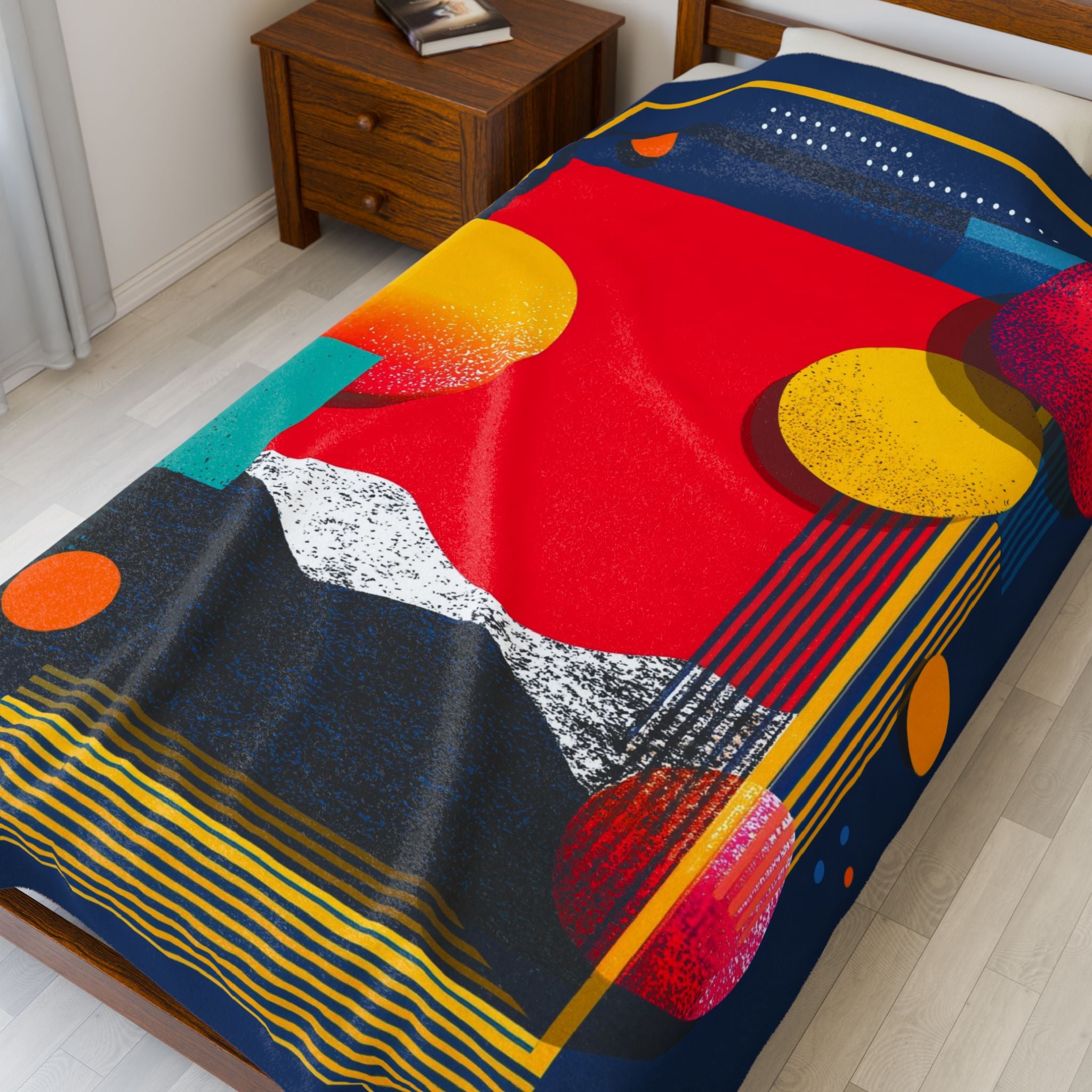 Spherical Convergence: Geometric Abstraction, Digital Risograph Fusion   |    Custom Orders Available