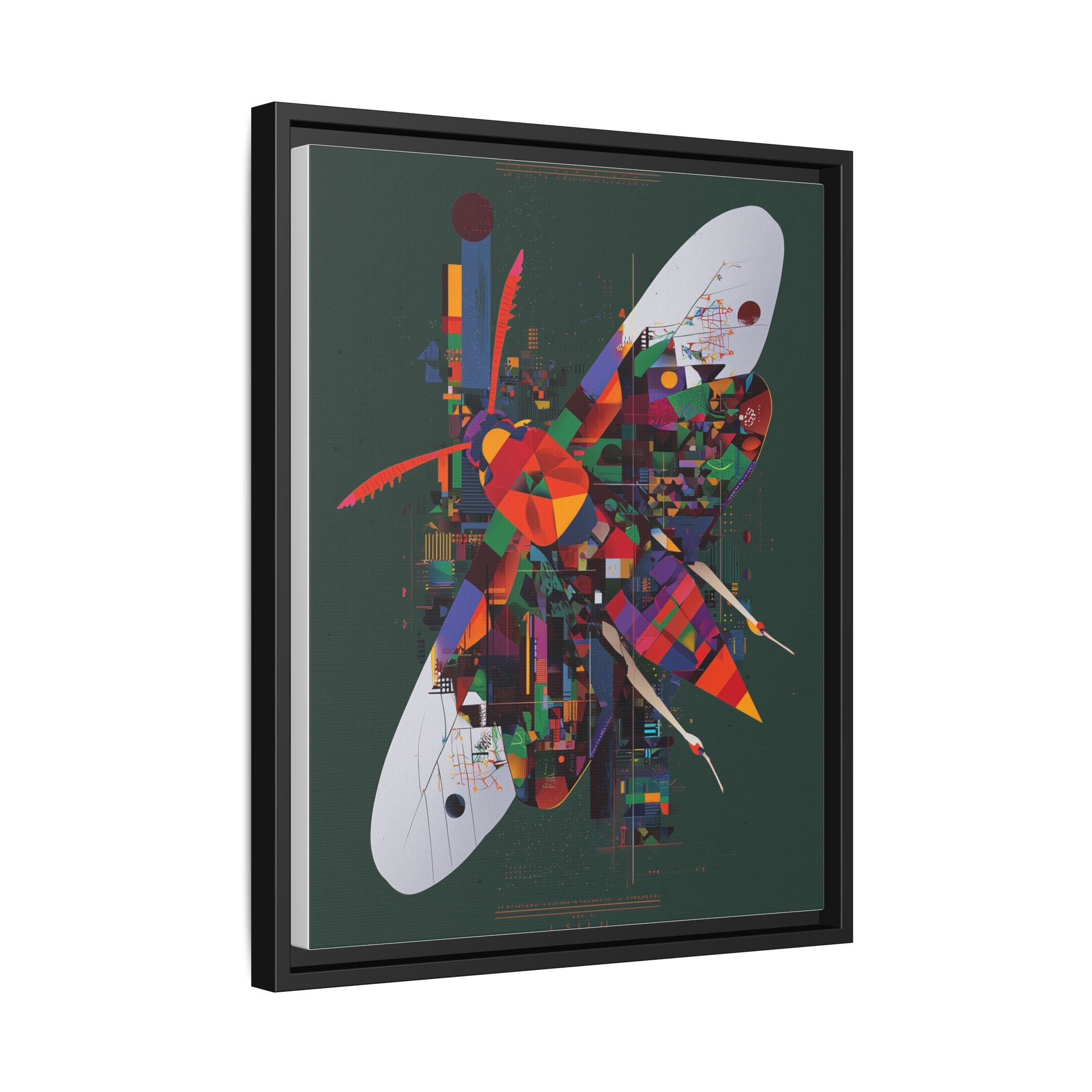 Geometric Butterfly: Digital Abstract Art, Architectural Color Explosion   |    Custom Orders Available