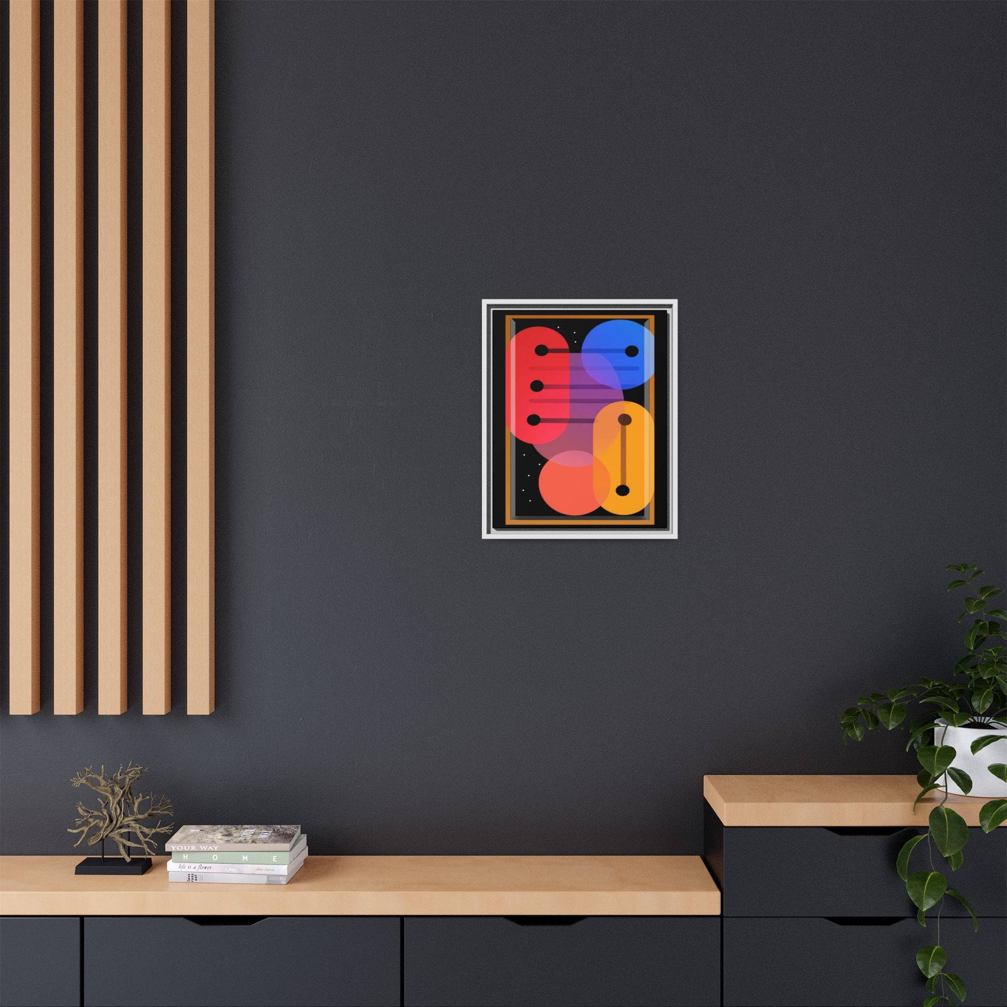 Celestial Geometry: Organic Shapes in Motion, Digital Abstract Composition, Vibrant Color Intersections   |   Custom Orders Accepted