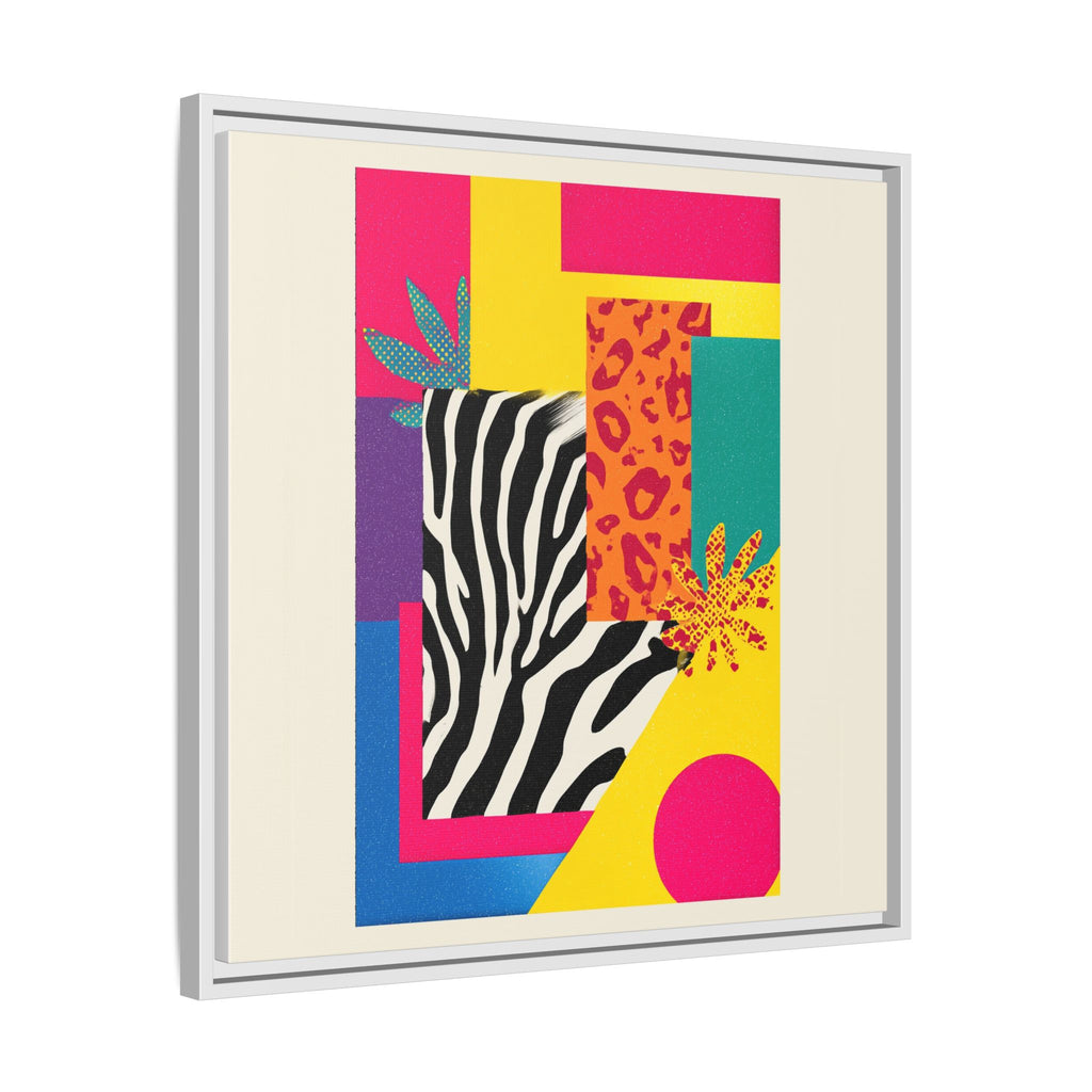 Zebra Stripes & Leopard Spots: 80s Pop Art Design, Memphis Style Graphic, Geometric Color Block Pattern   |   Custom Orders Accepted