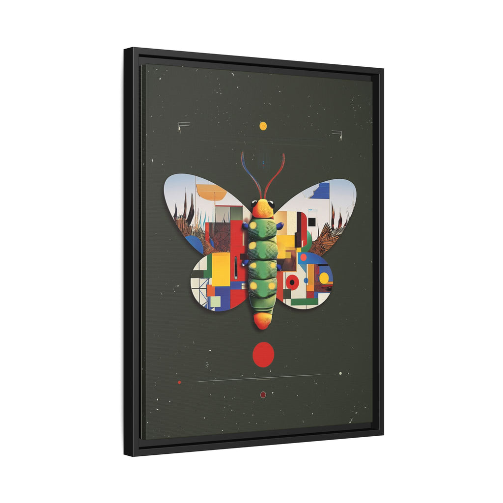 Geometric Butterfly Framed Print : Digital Cubist Interpretation, Modernist Entomological Design   |  Personalized & Custom Orders Available